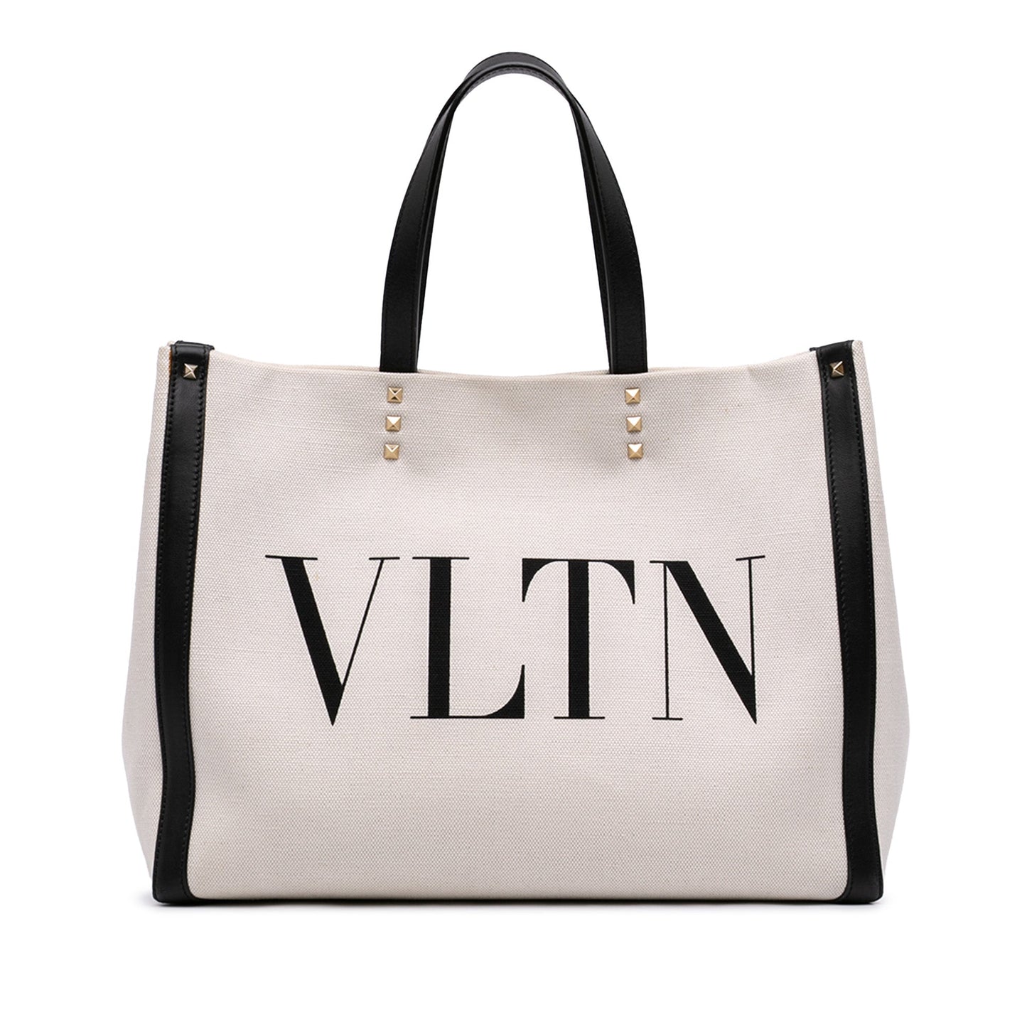 Valentino Medium Canvas Rockstud VLTN Tote