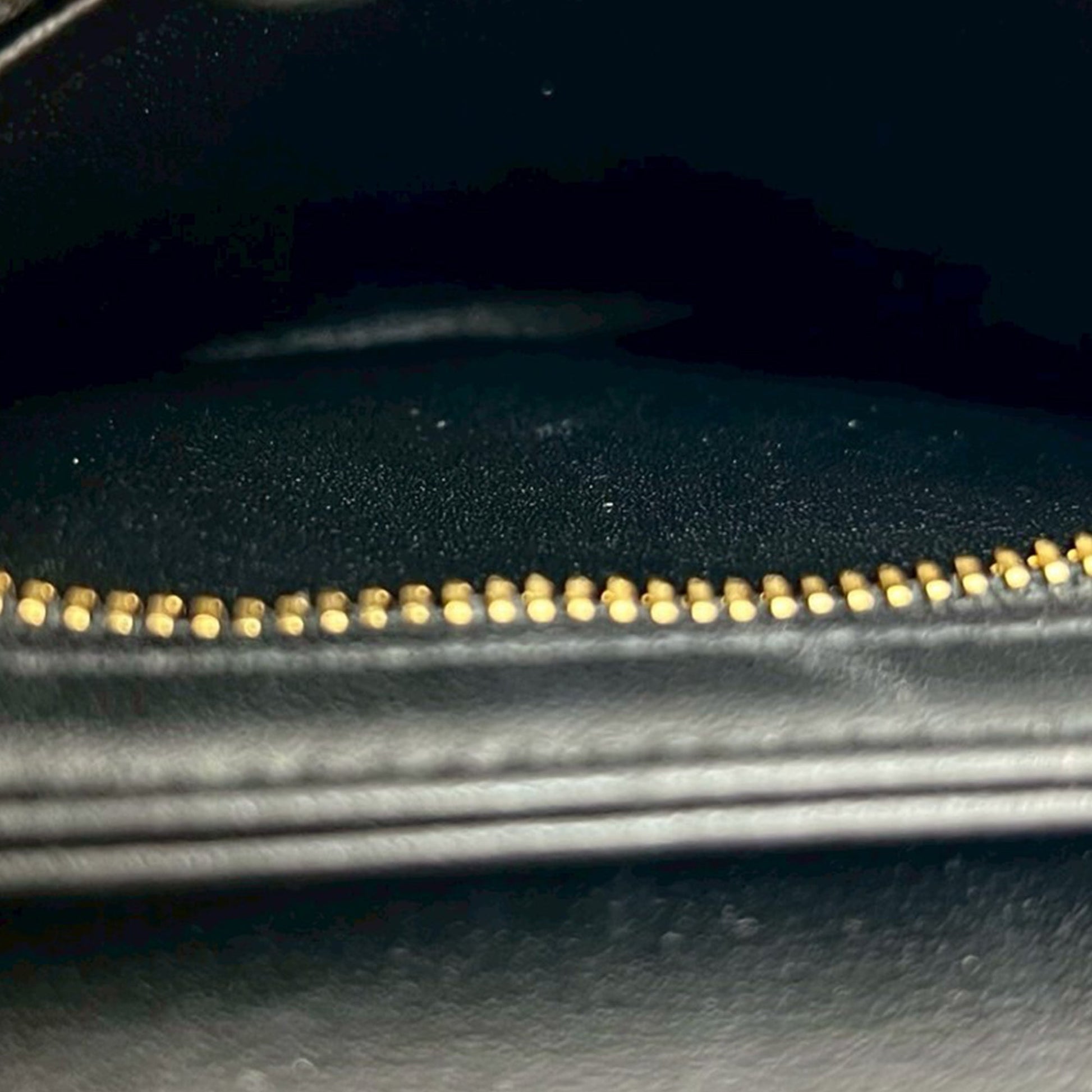 Celine Teen Shiny Calfskin Triomphe Besace Clea Chain Crossbody