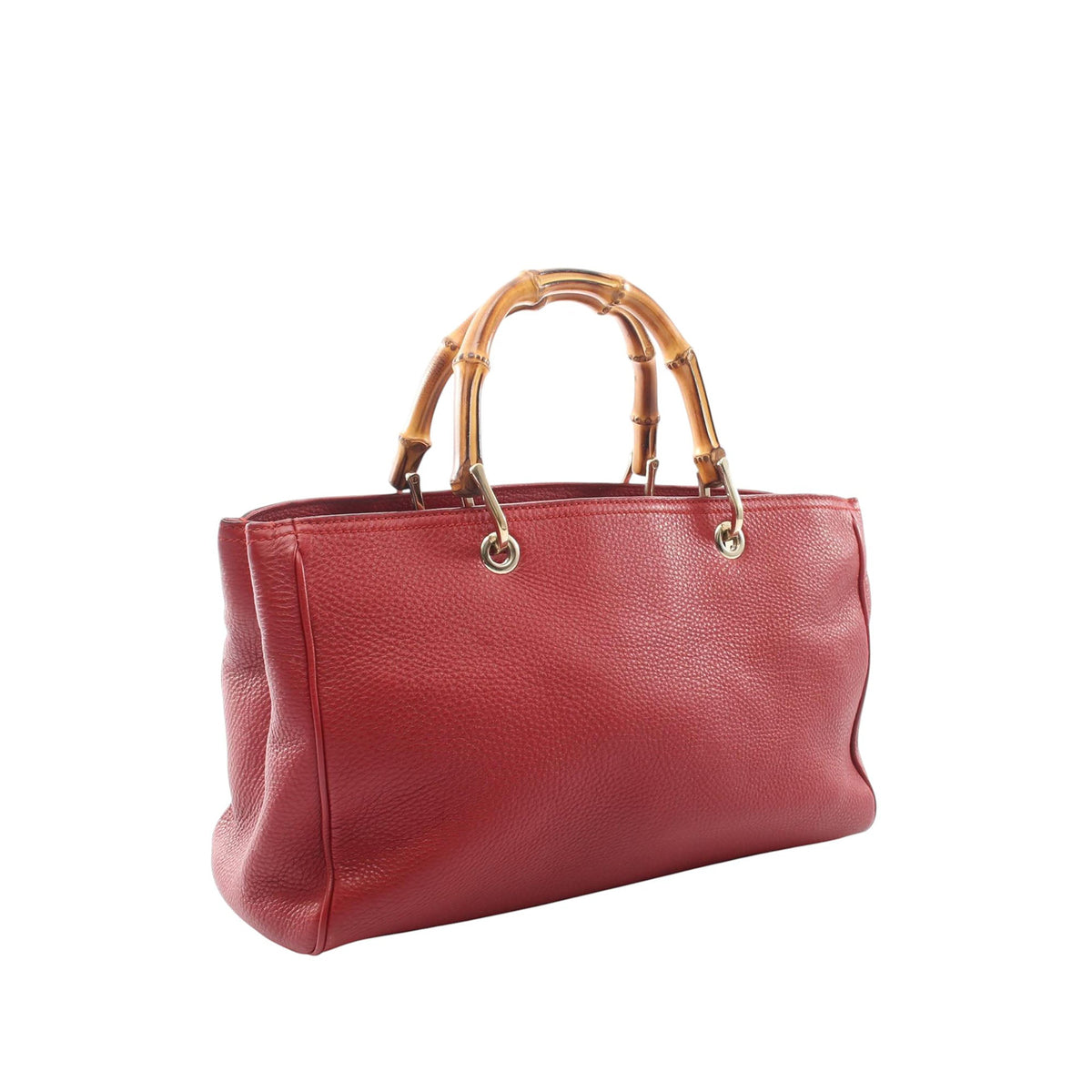 Gucci Medium Calfskin Bamboo Shopper Satchel