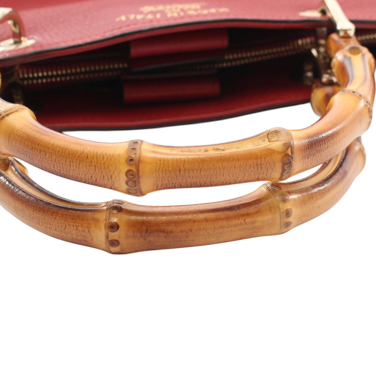 Gucci Medium Calfskin Bamboo Shopper Satchel