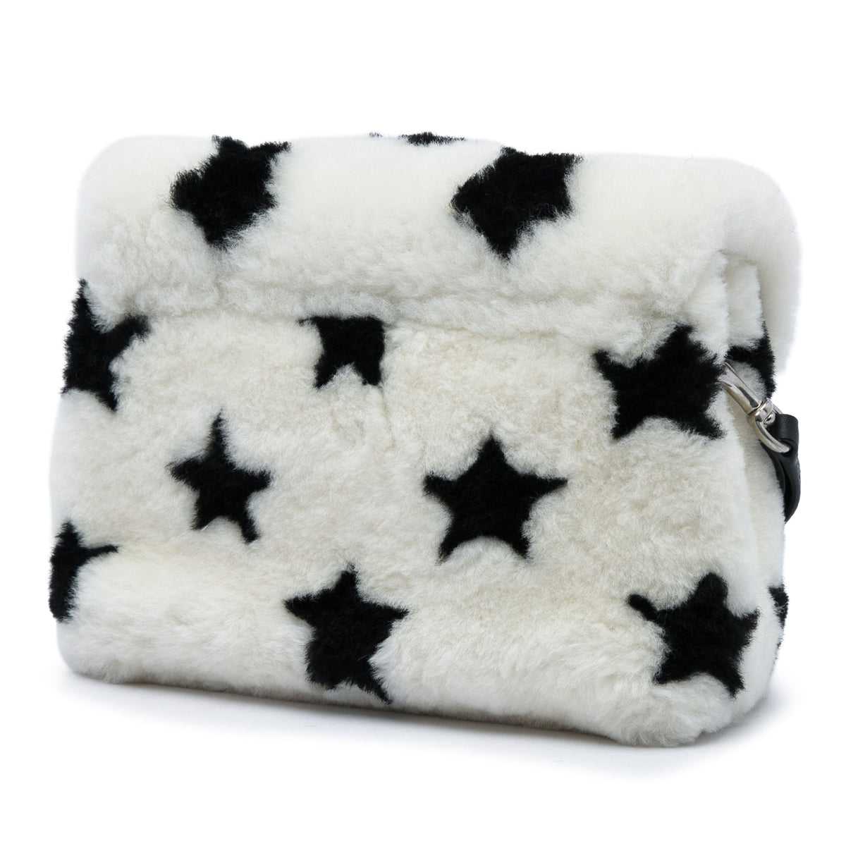 Saint Laurent Star Printed Shearling Loulou Crossbody