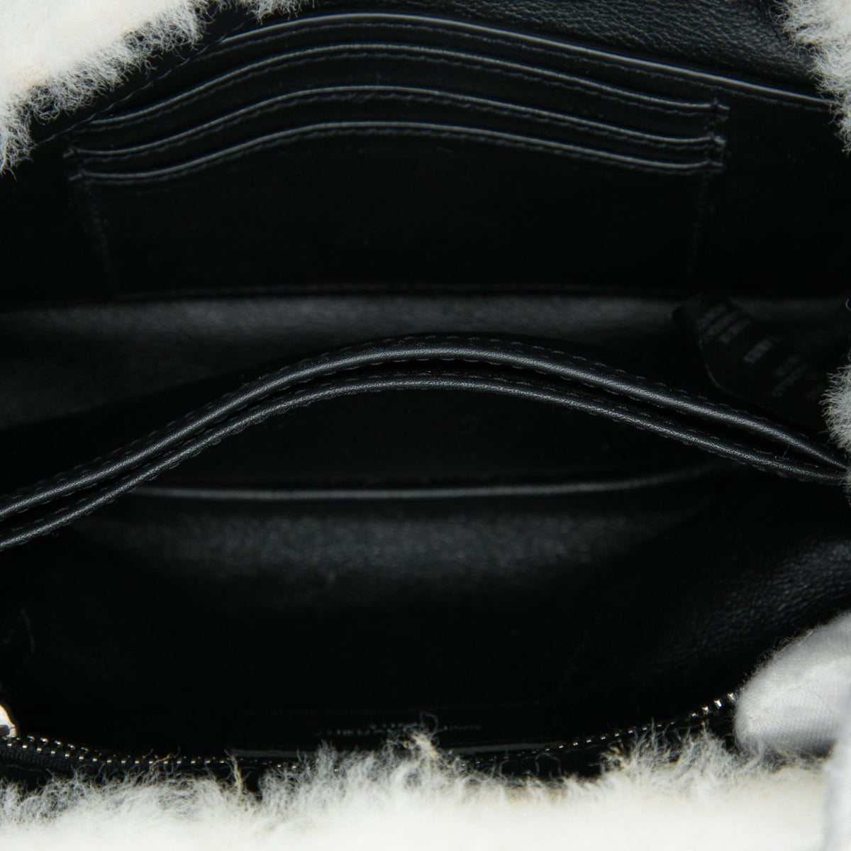 Saint Laurent Star Printed Shearling Loulou Crossbody