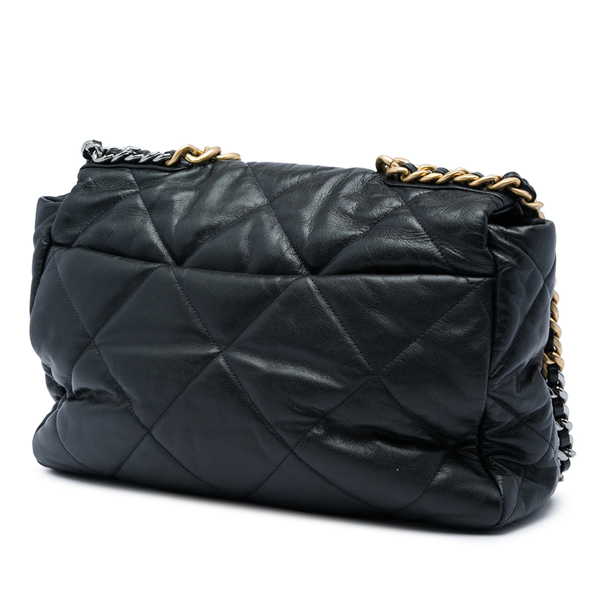 Chanel Maxi Lambskin 19 Flap — Black