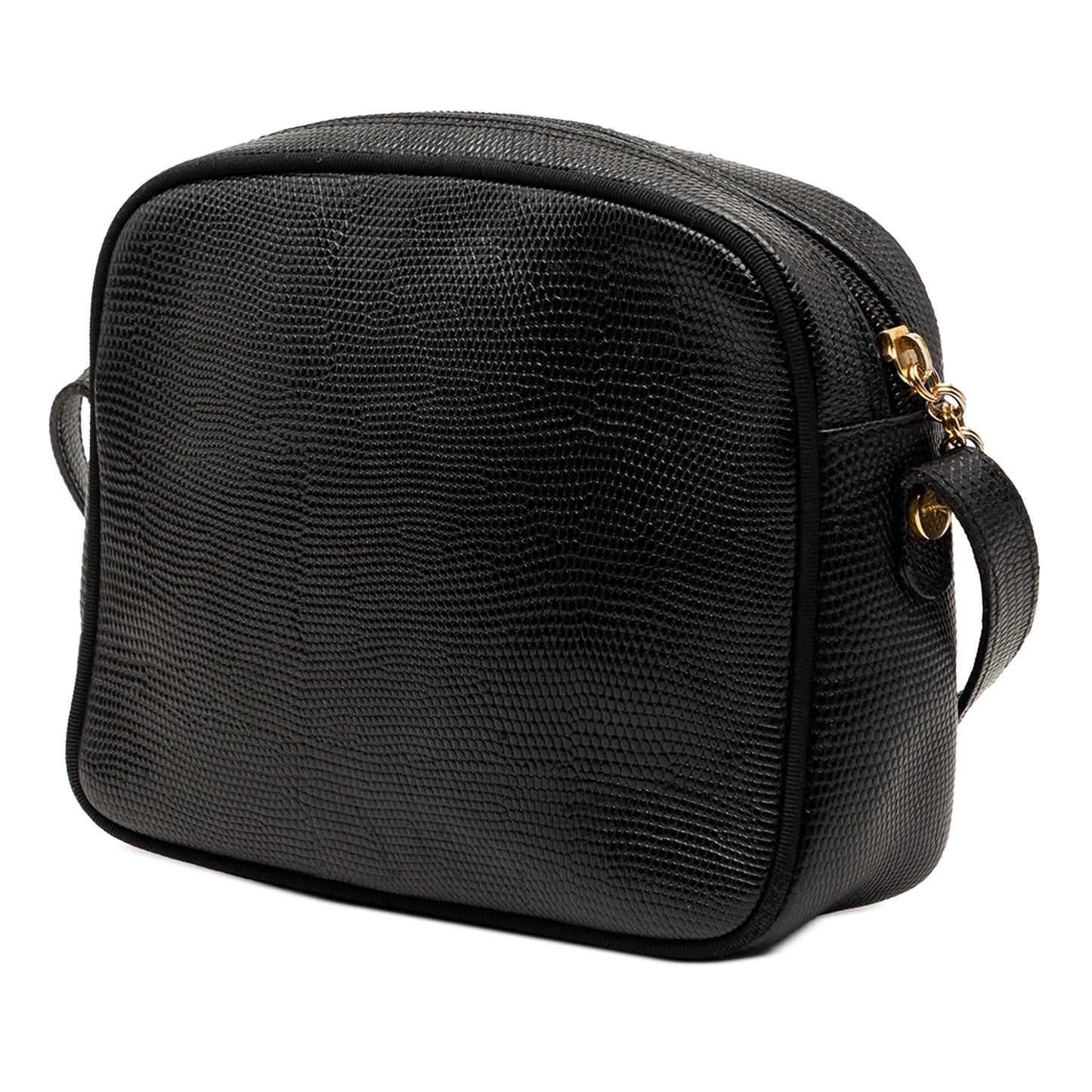 Ferragamo Lizard Embossed Leather Vara Crossbody