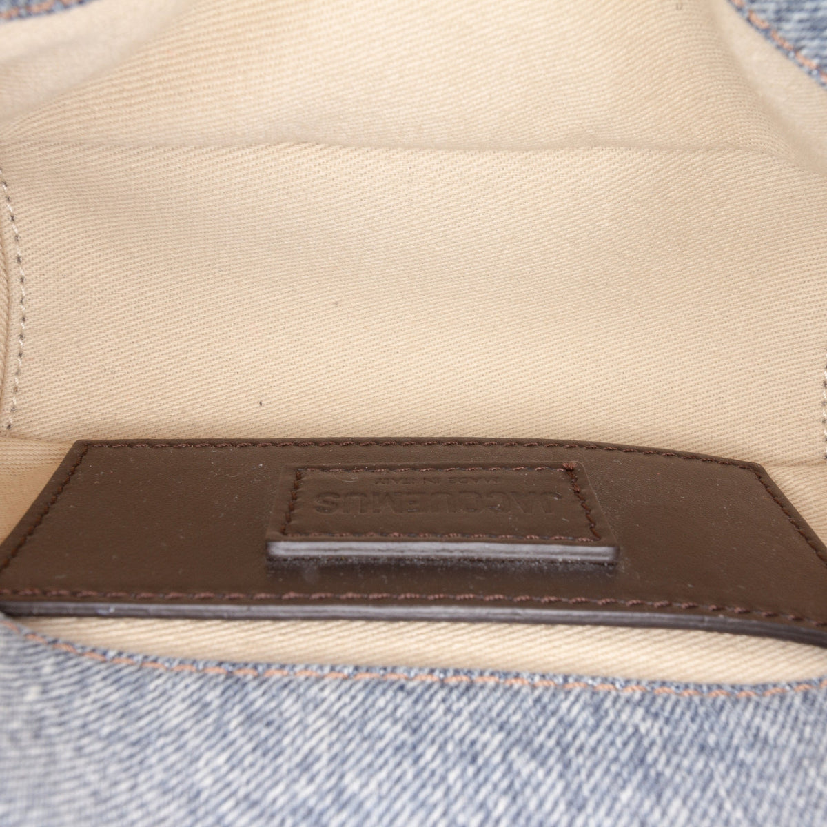 Jacquemus Small Padded Denim Le Bambimou Satchel