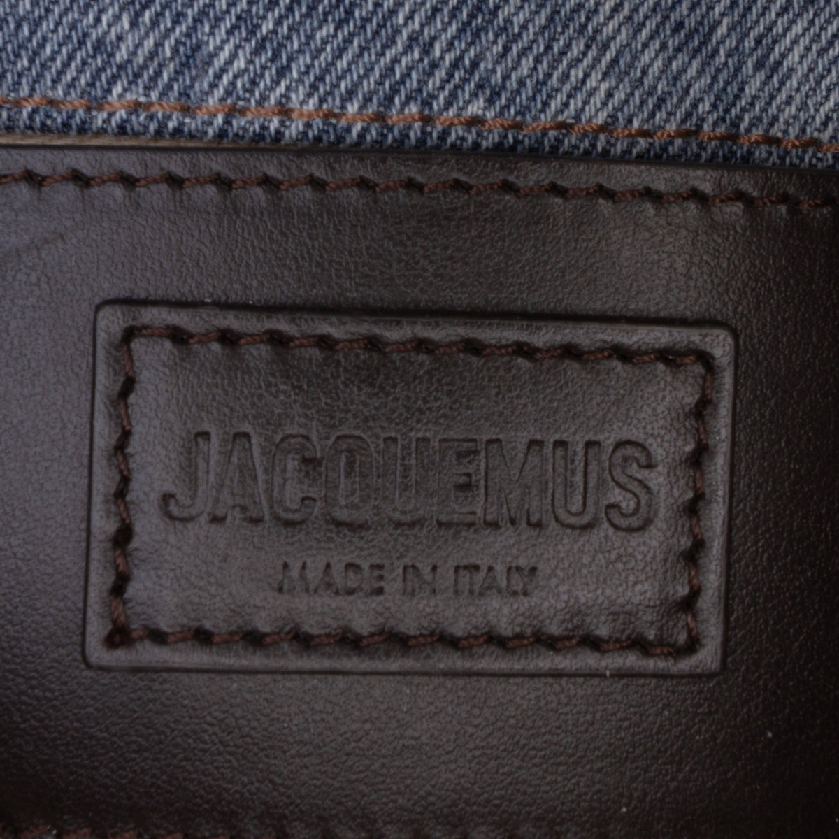 Jacquemus Small Padded Denim Le Bambimou Satchel