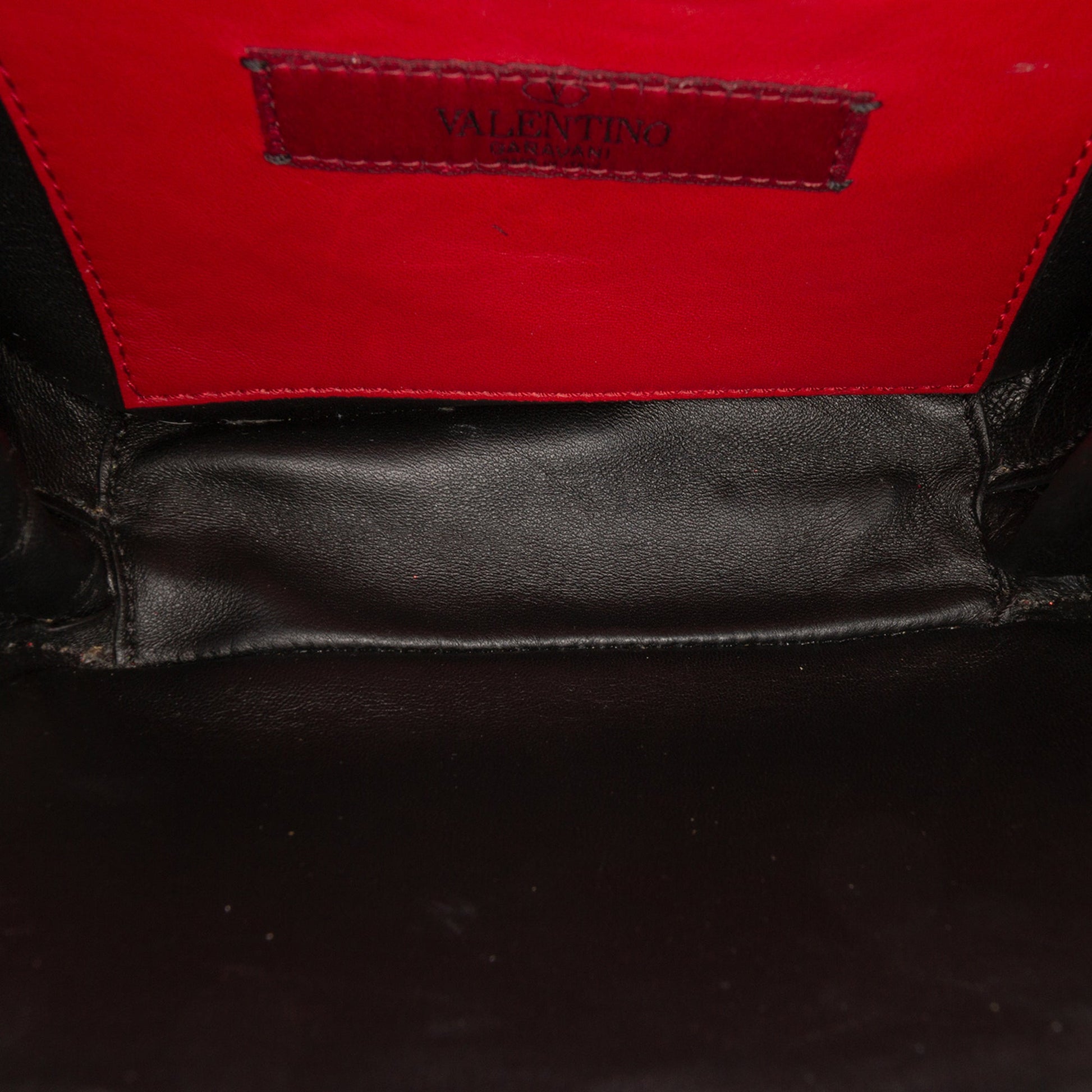 Metallic Wrinkled Lambskin Rockstud Spike Double Zip Camera Bag