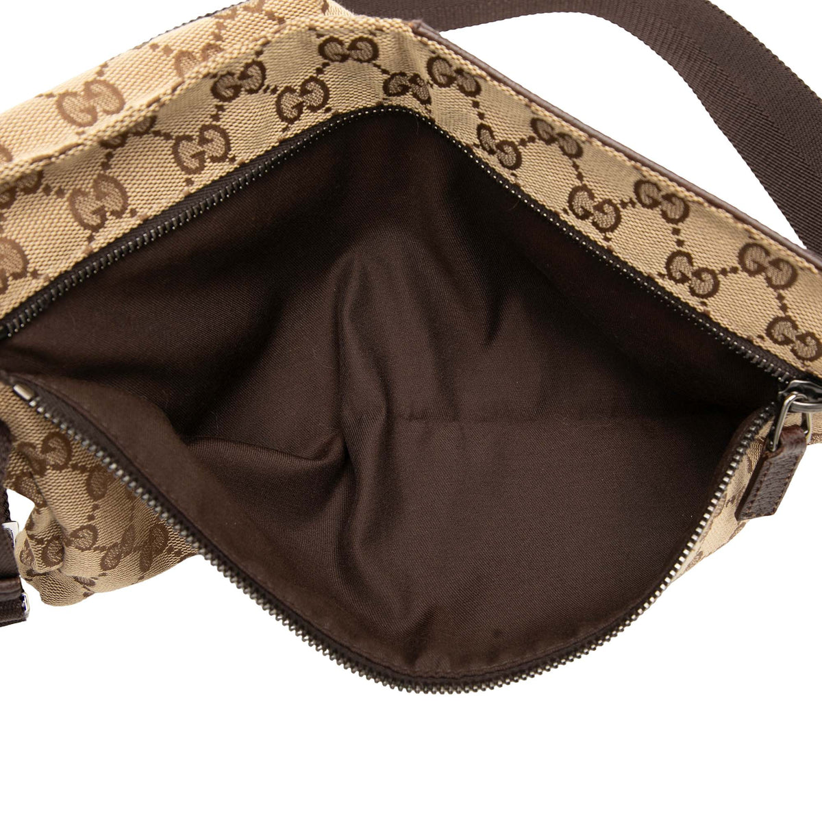Gucci GG Canvas Double Pocket Belt Bag
