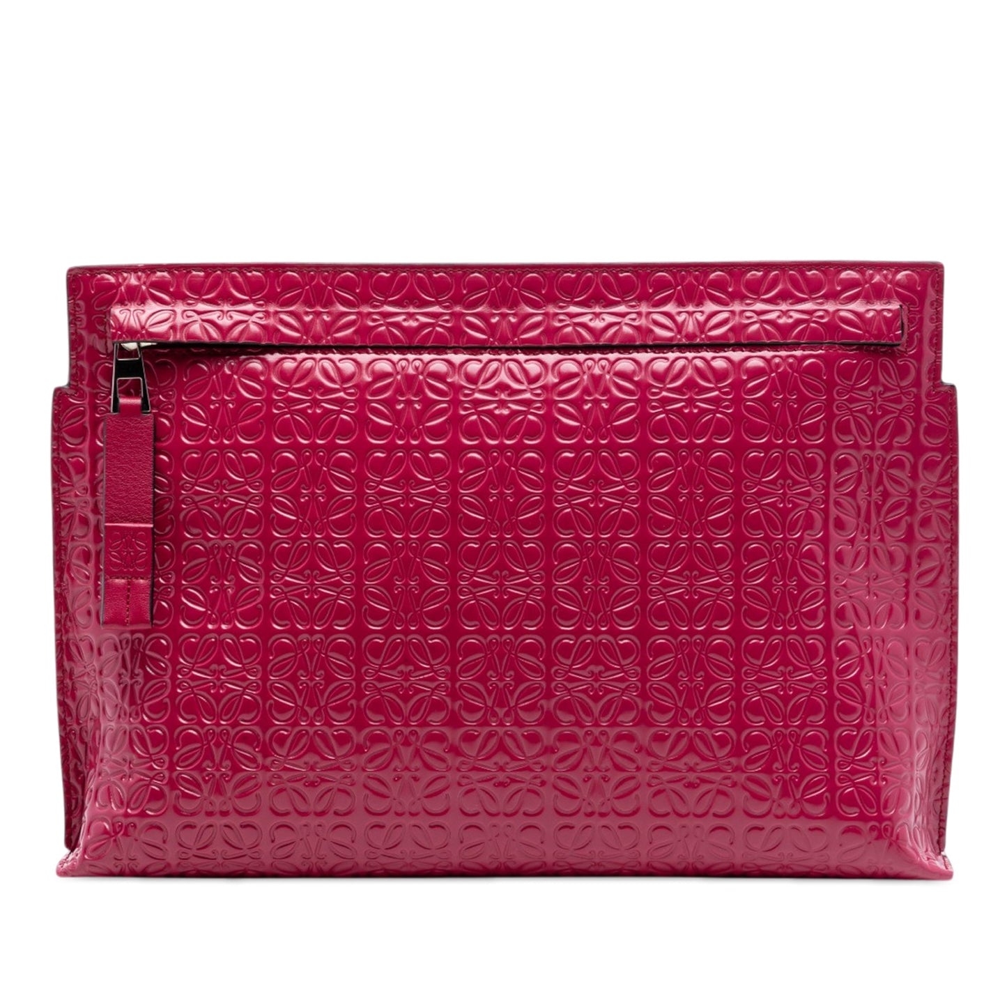 LOEWE Embossed Calfskin Anagram Repeat T Pouch