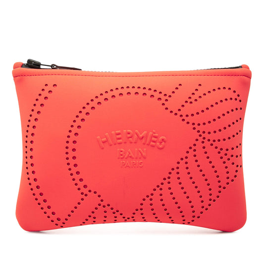 Hermès Small Perforated Nylon Neobain Canoe H Case