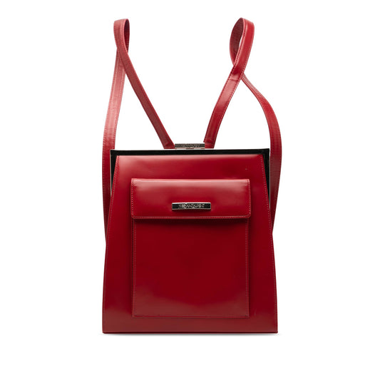 Saint Laurent Leather Frame Backpack