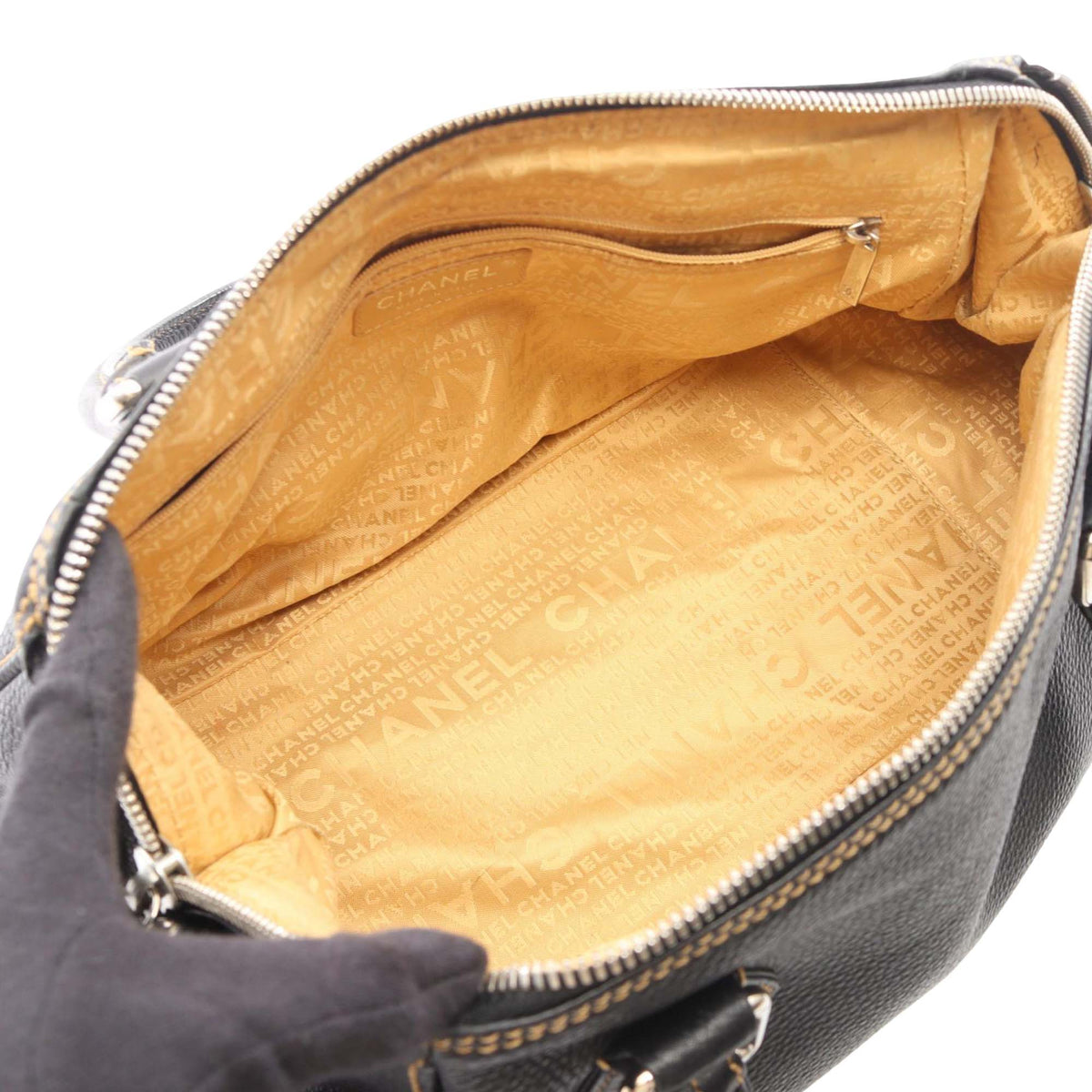 Chanel Grained Calfskin Handbag