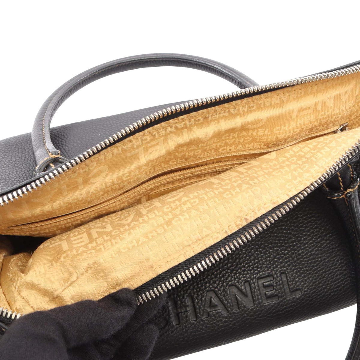 Chanel Grained Calfskin Handbag
