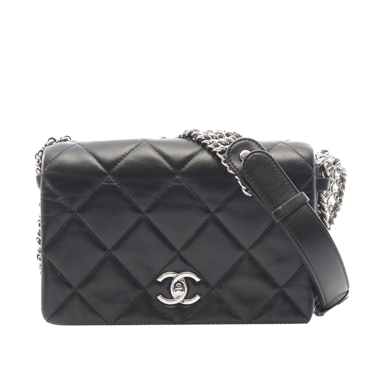 Chanel CC Quilted Lambskin Single Flap