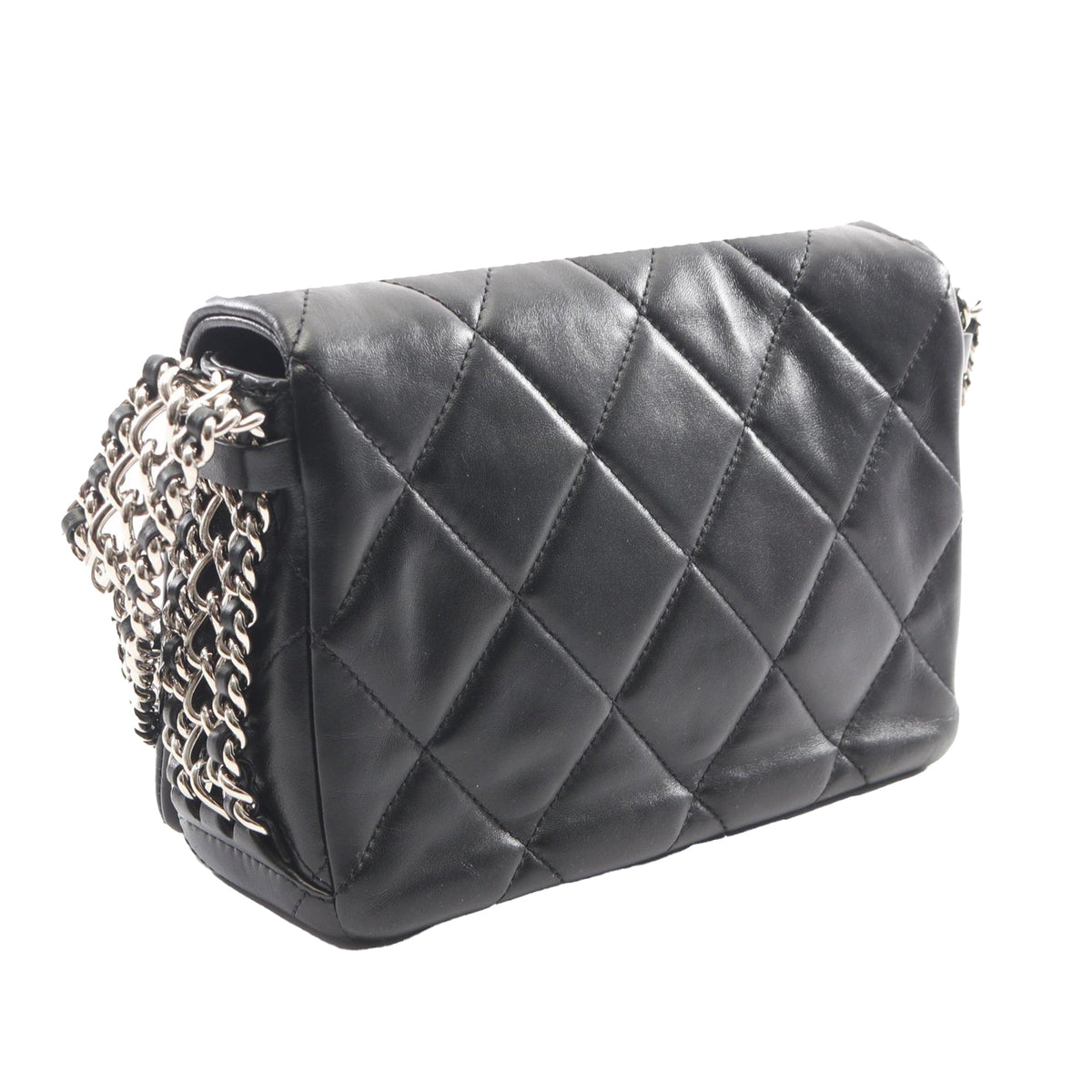 Chanel CC Quilted Lambskin Single Flap