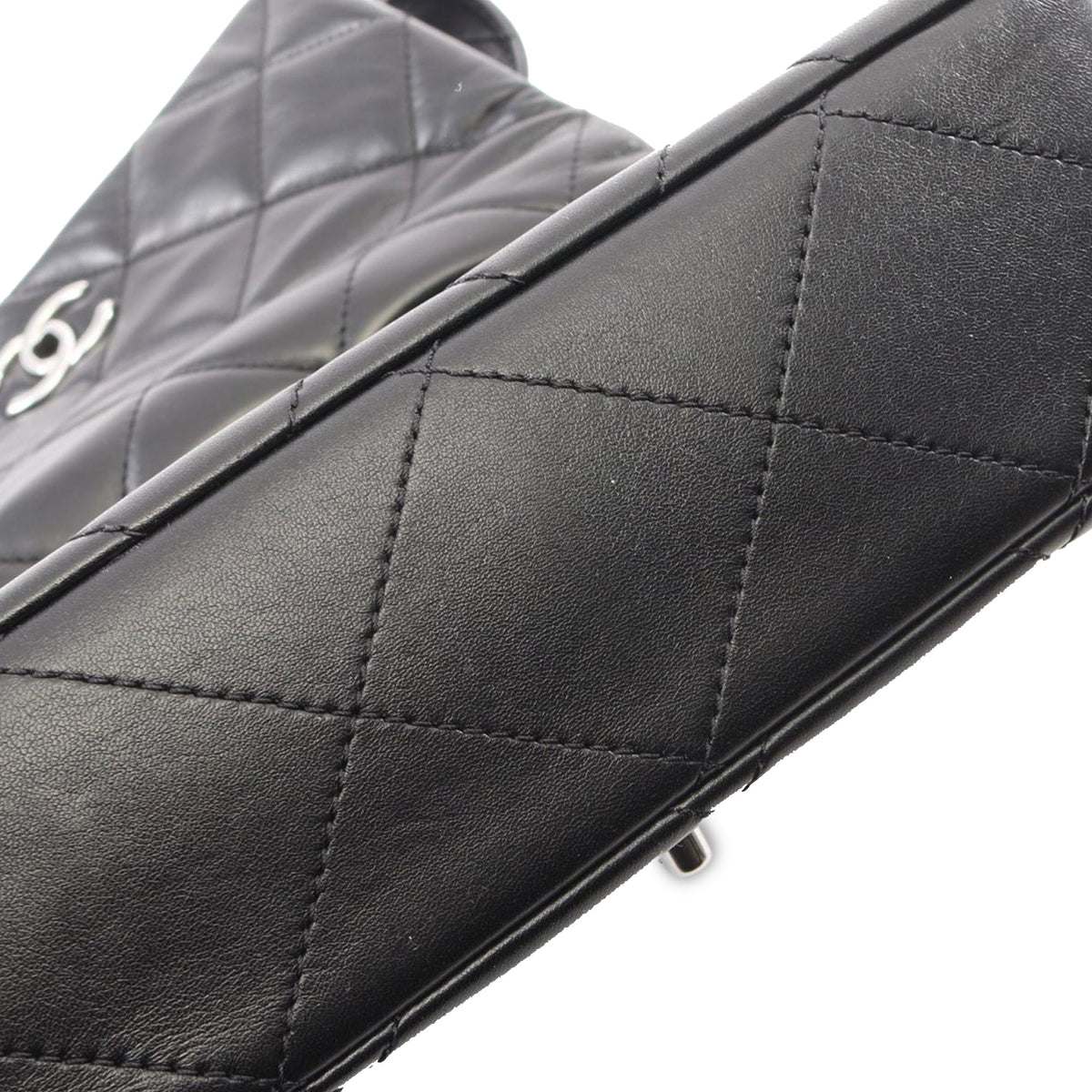 Chanel CC Quilted Lambskin Single Flap