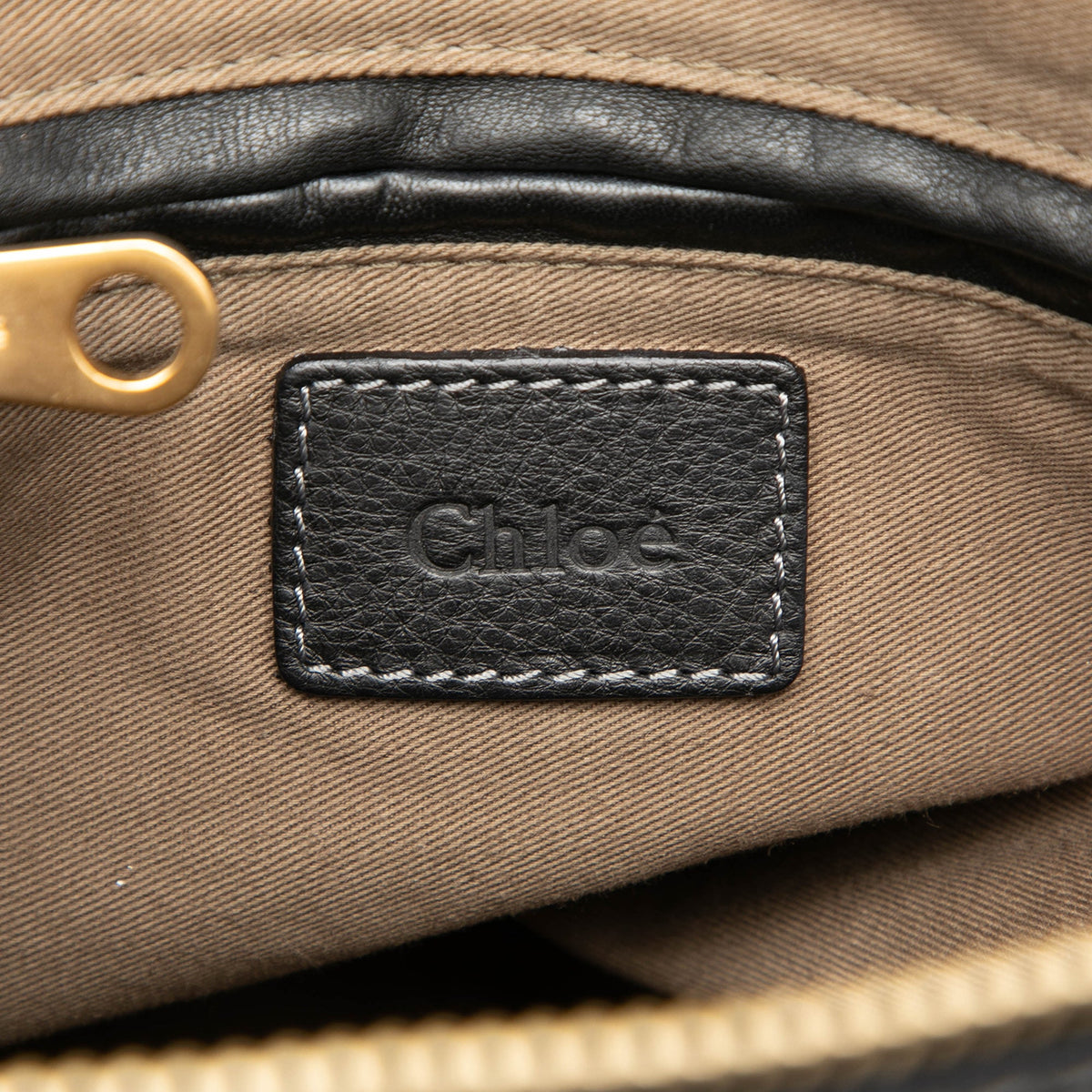 Chloé Medium Grained Leather Marcie Satchel — Black