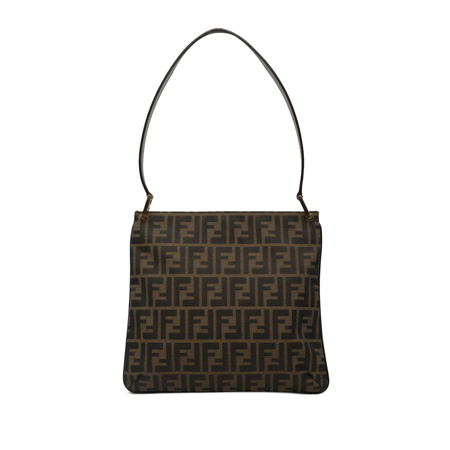 Fendi Zucca Canvas Shoulder Bag