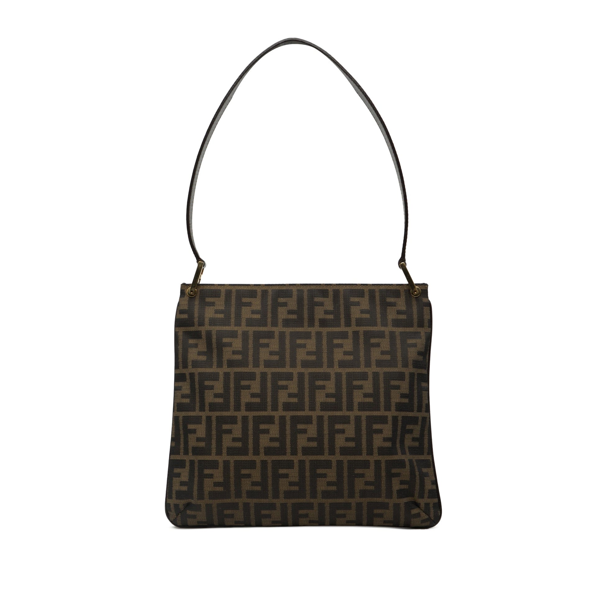 Fendi Zucca Canvas Shoulder Bag
