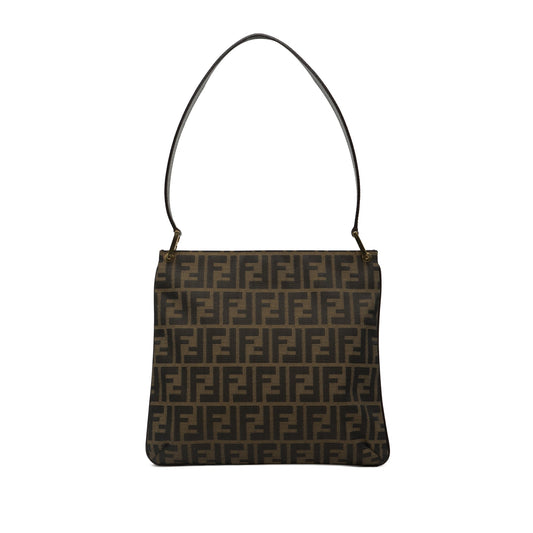 Fendi Zucca Canvas Shoulder Bag