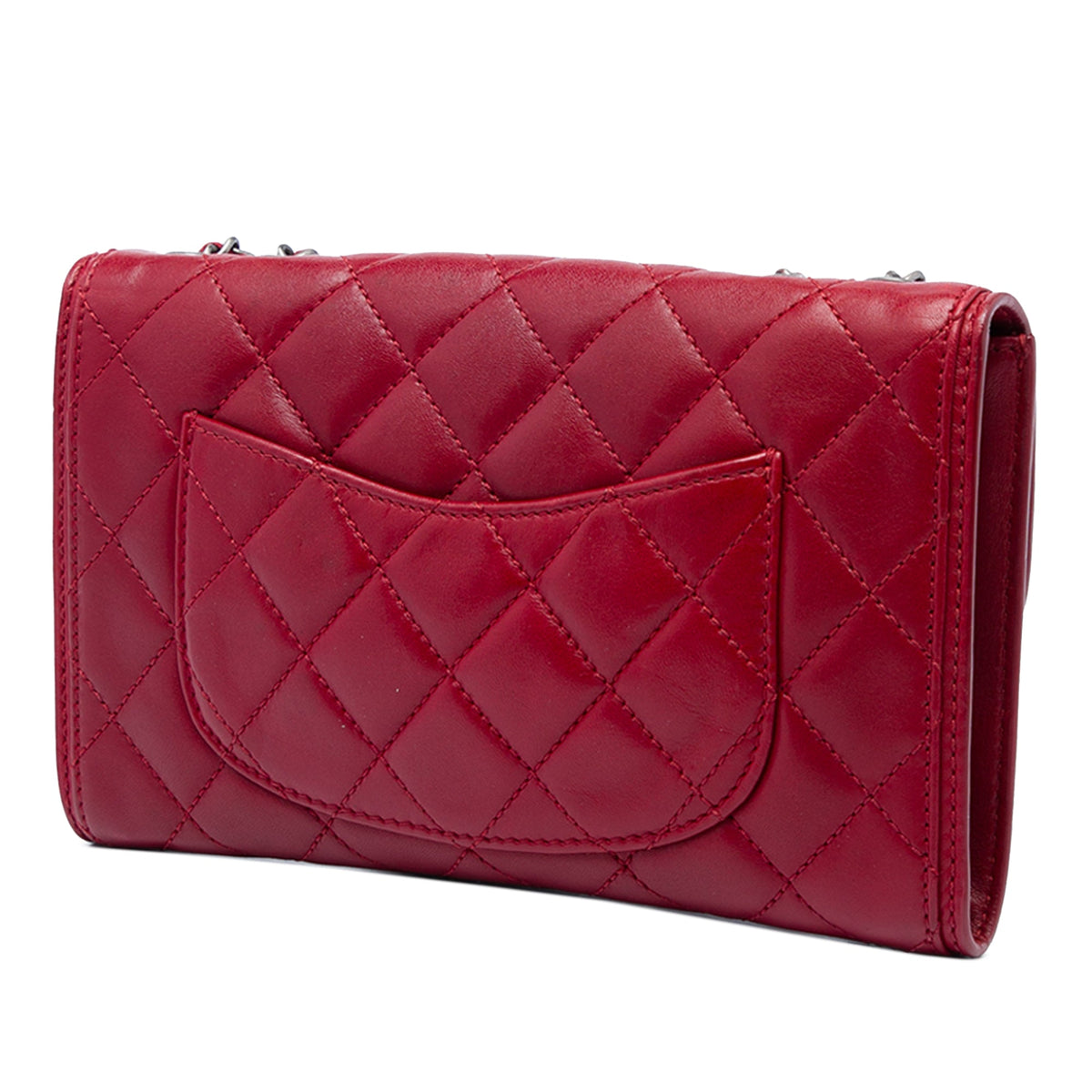 Chanel Small Quilted Lambskin Citizen Zip Flap — Red