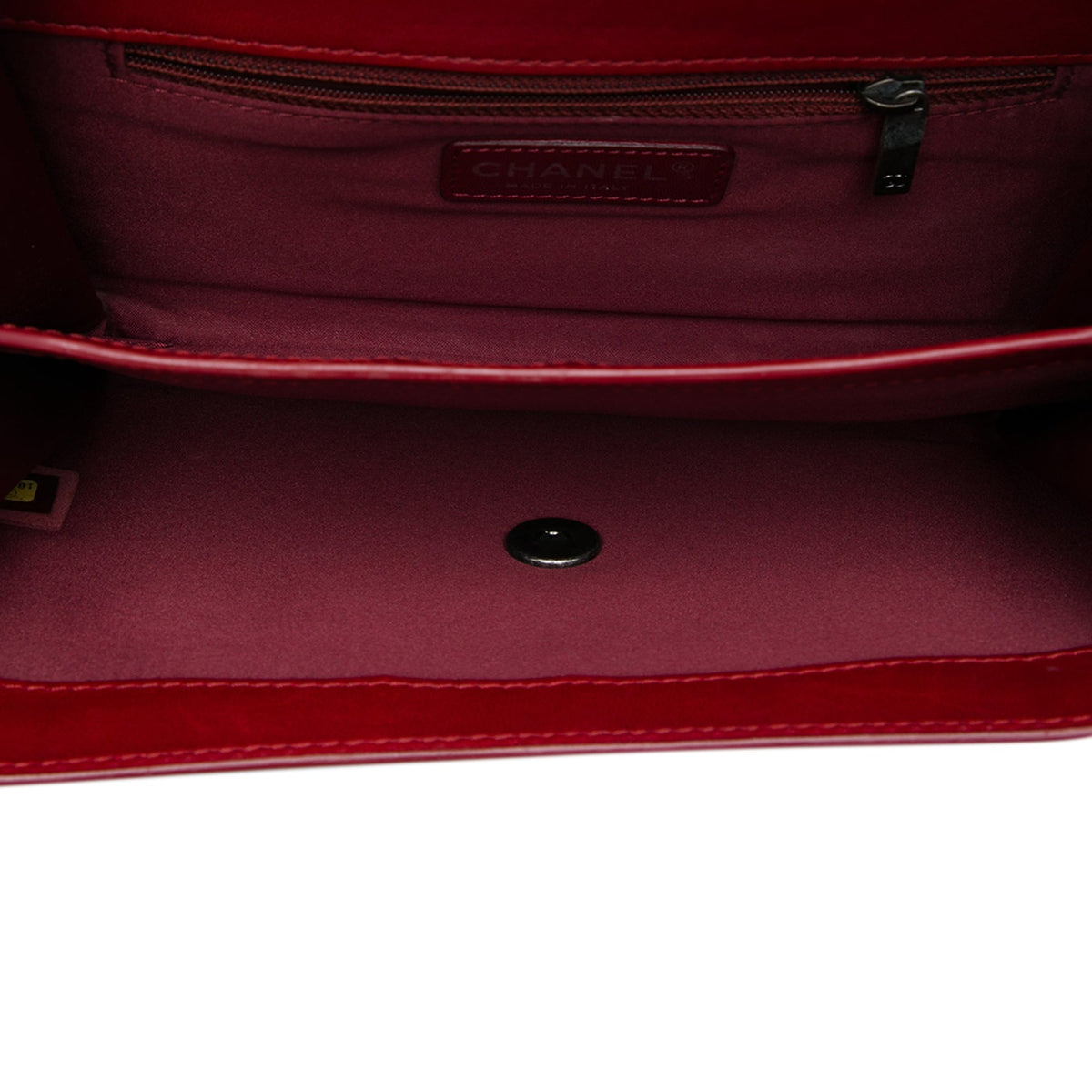 Chanel Small Quilted Lambskin Citizen Zip Flap — Red