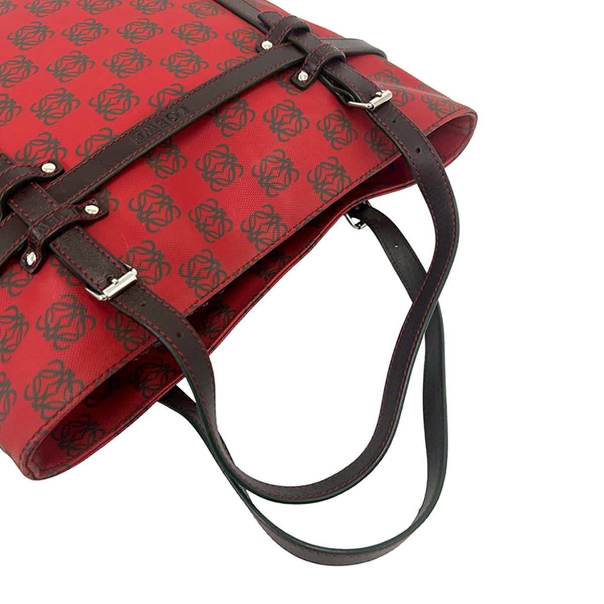 LOEWE Anagram Coated Canvas Tote