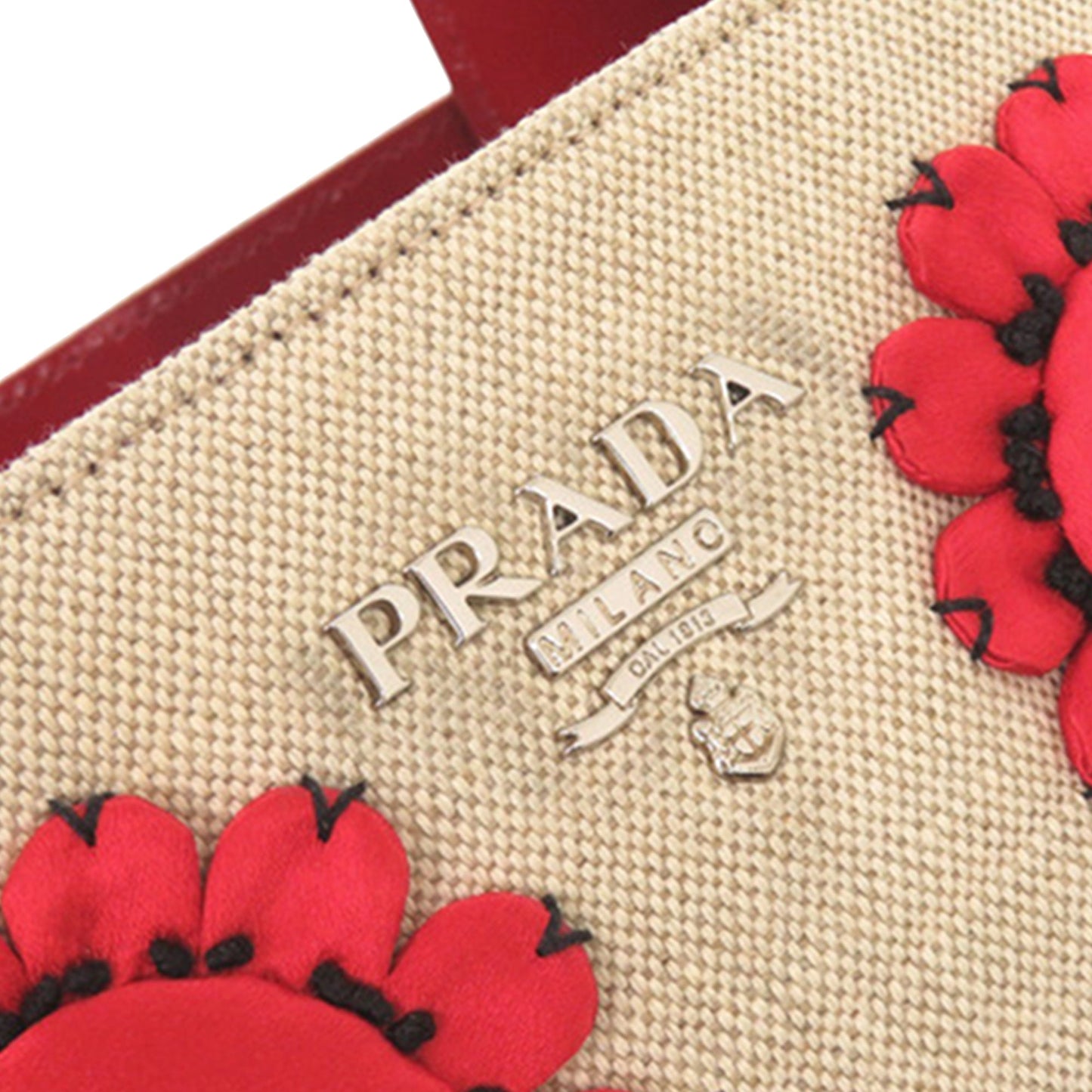 Canvas Mistolino Floral Basket Satchel