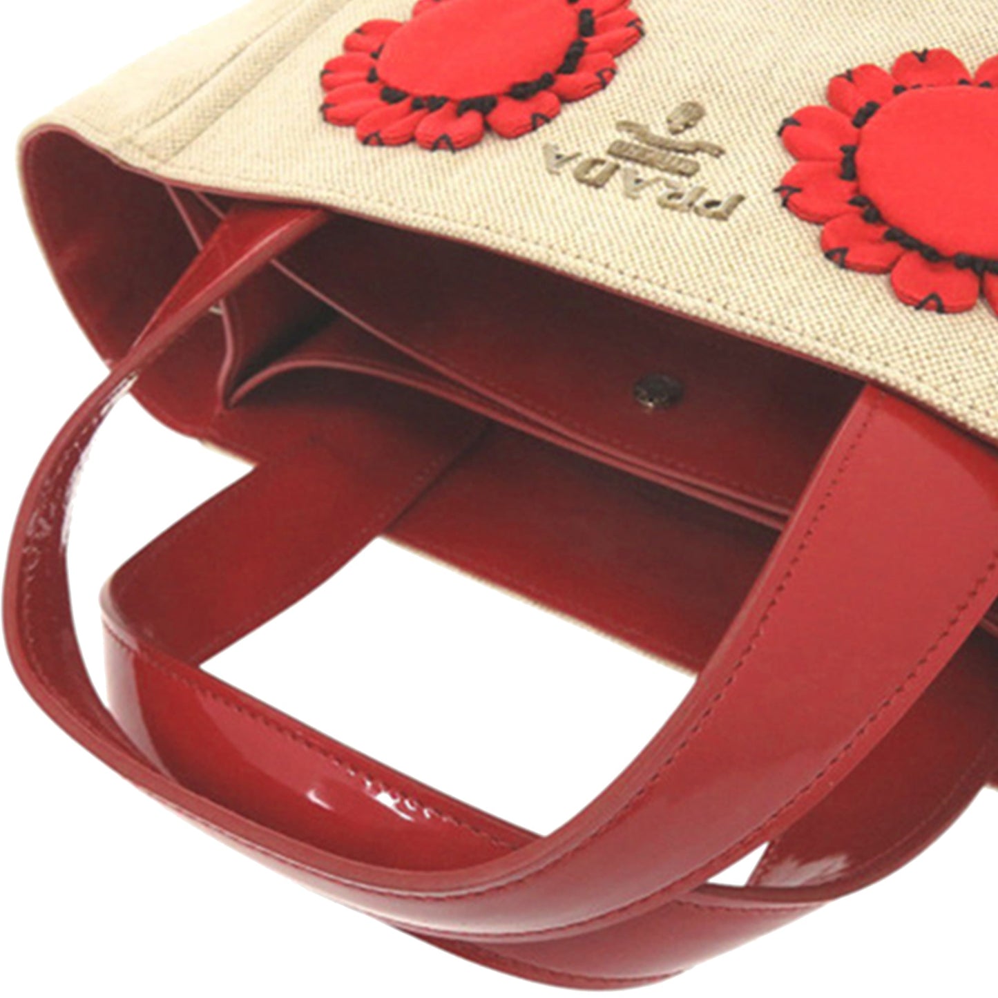 Canvas Mistolino Floral Basket Satchel