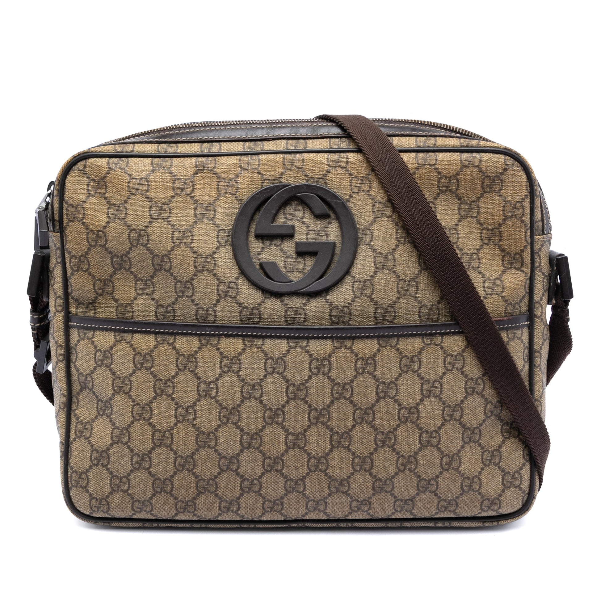 GG Supreme Interlocking G Crossbody