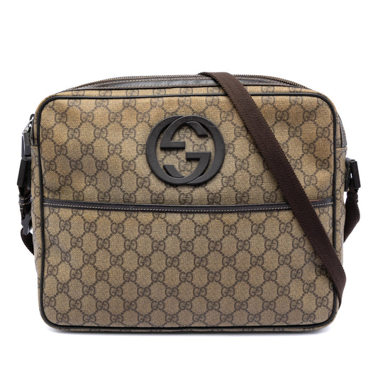 GG Supreme Interlocking G Crossbody