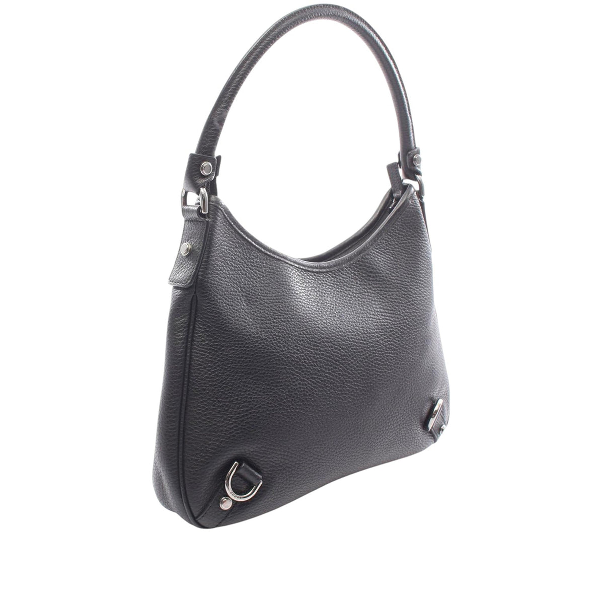 Gucci Abbey Leather Shoulder Bag — Black