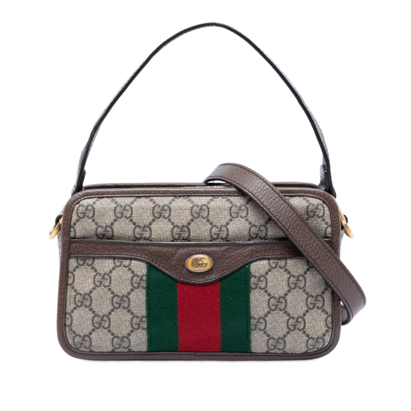 Small GG Supreme Web Ophidia Top Handle Bag
