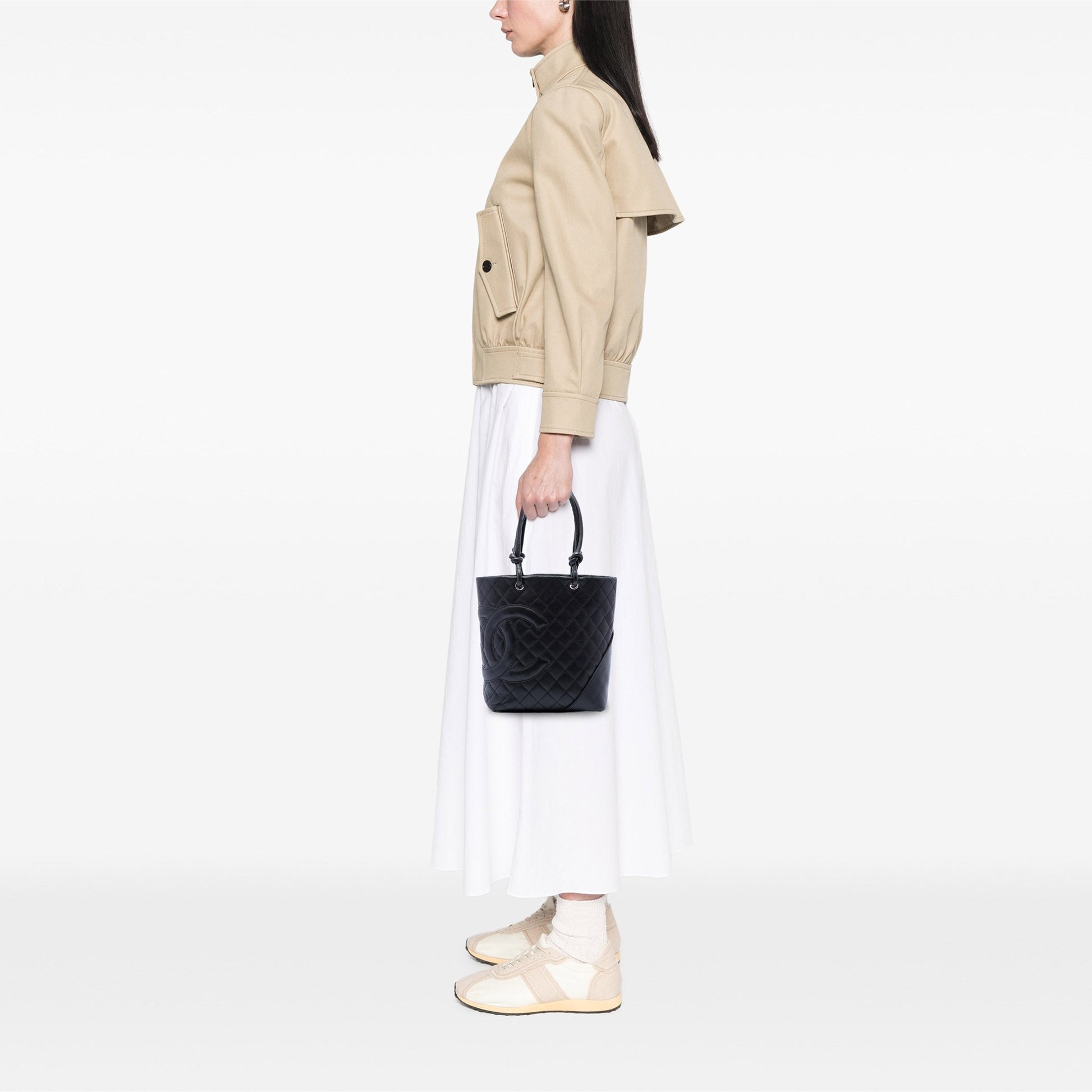 Chanel Medium Lambskin Cambon Ligne Tote