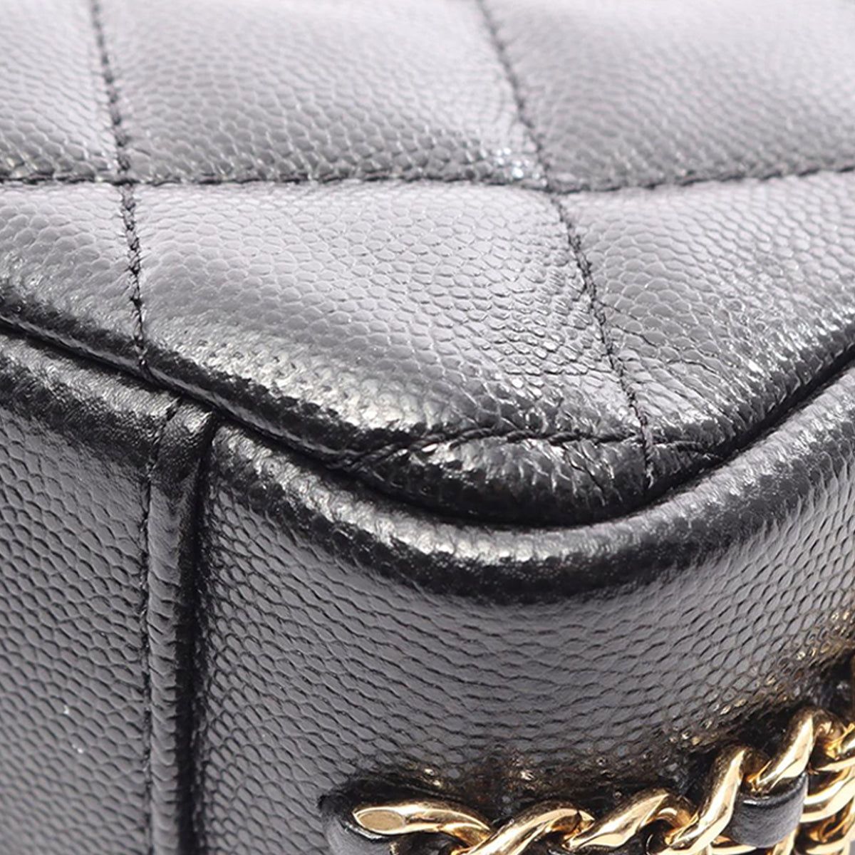Chanel CC Quilted Caviar Single Flap