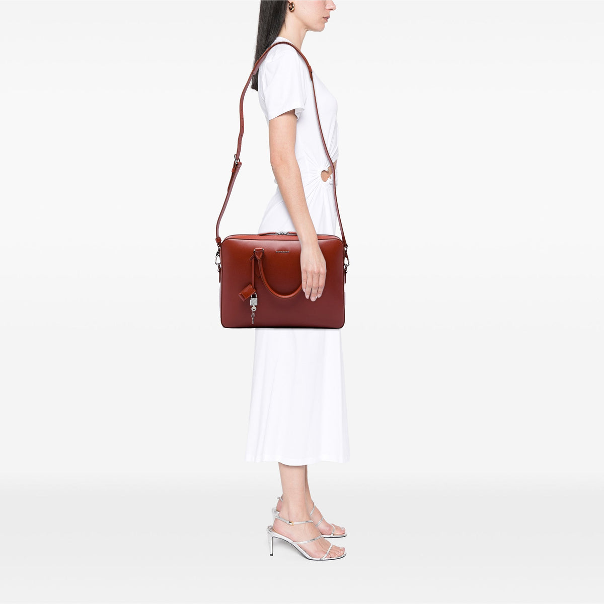 Burberry Leather Barrow Business Bag