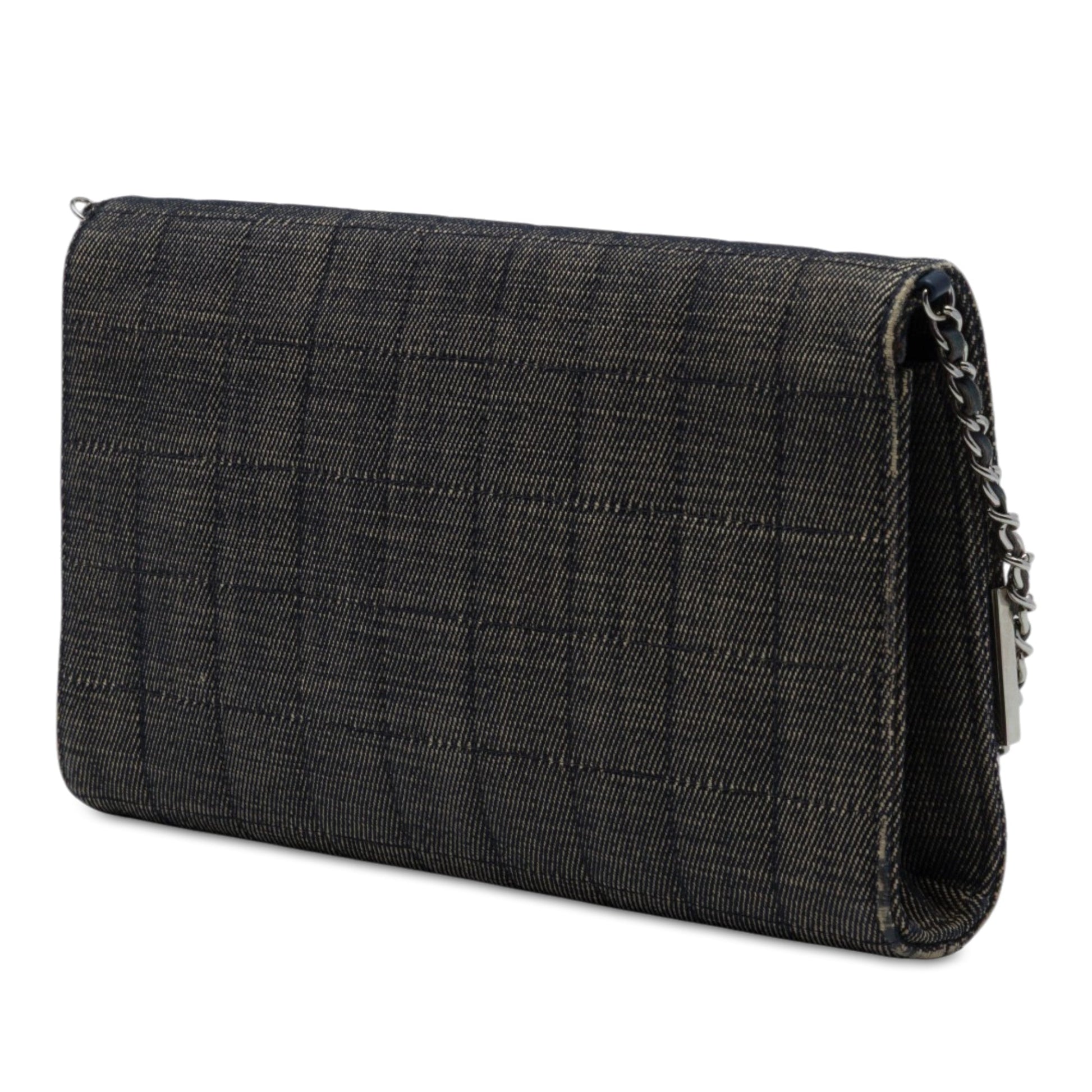 Chanel CC Chocolate Bar Denim Flap