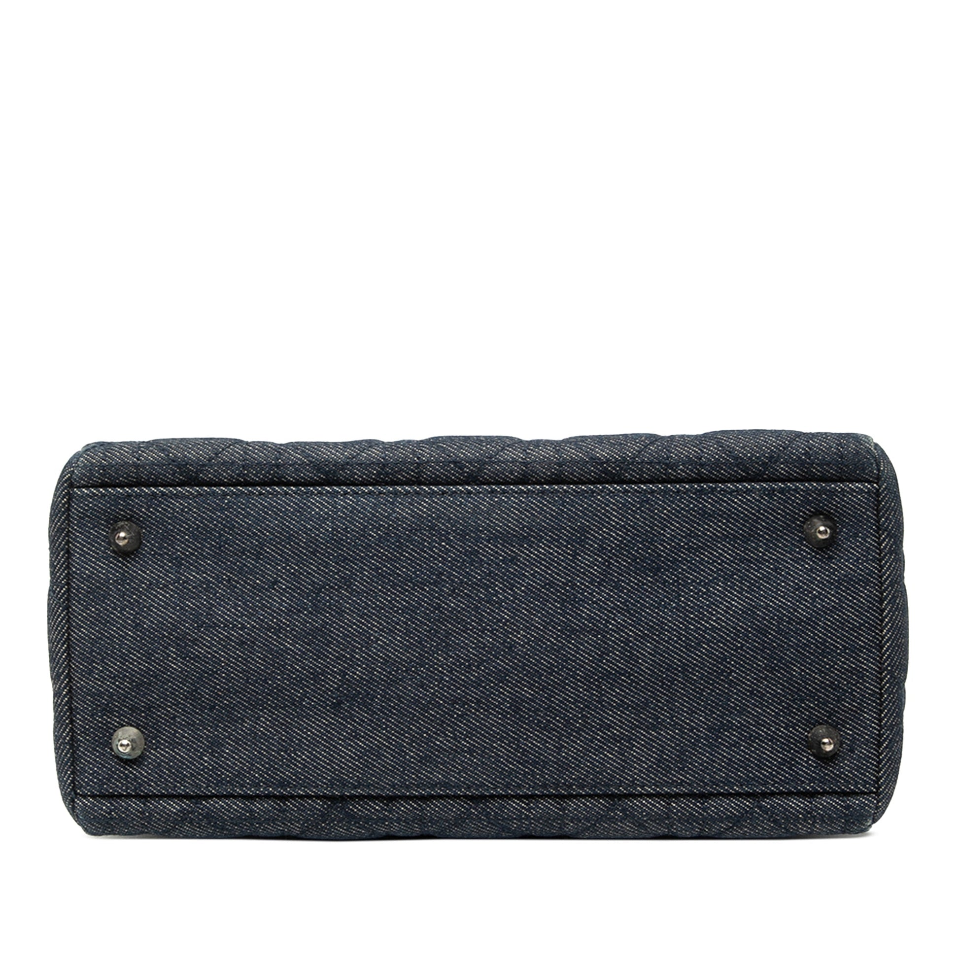 Medium Denim Cannage Lady Dior