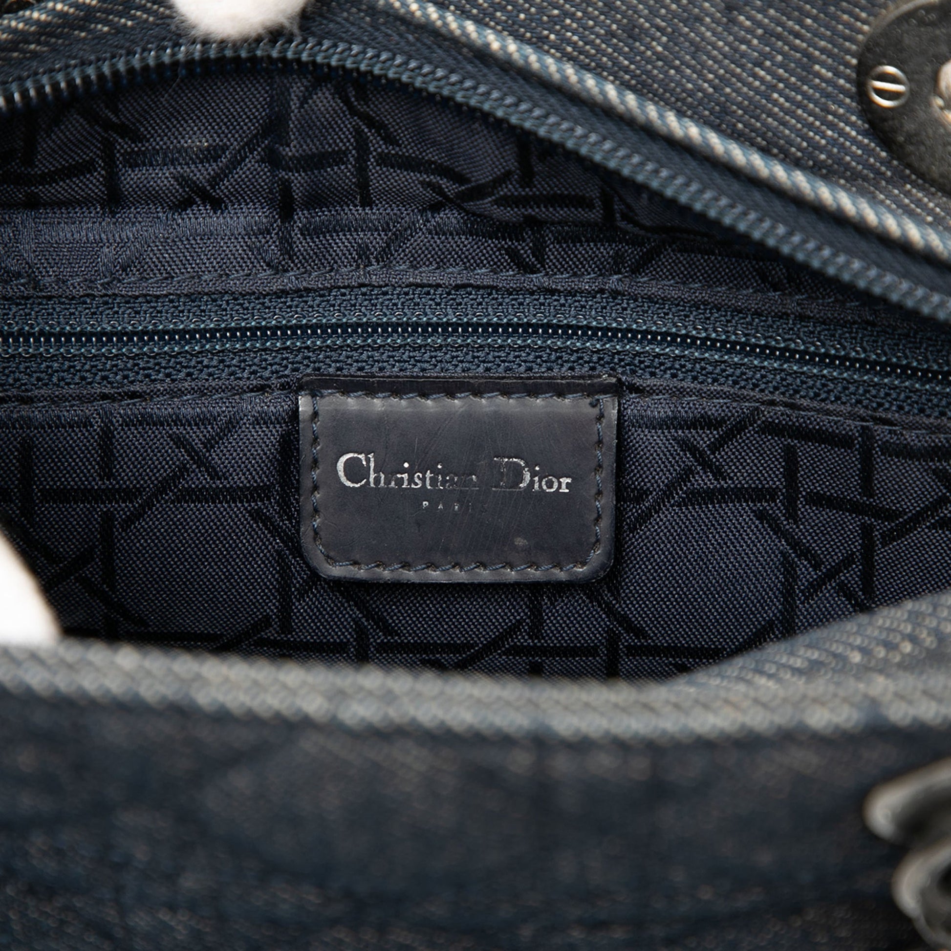 Medium Denim Cannage Lady Dior
