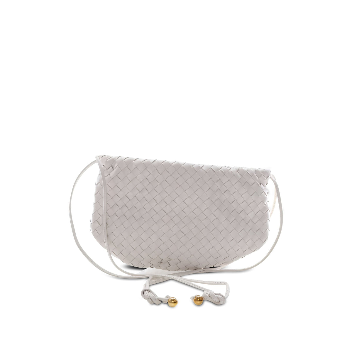 Bottega Veneta Small Nappa Intrecciato Bulb Satchel — White