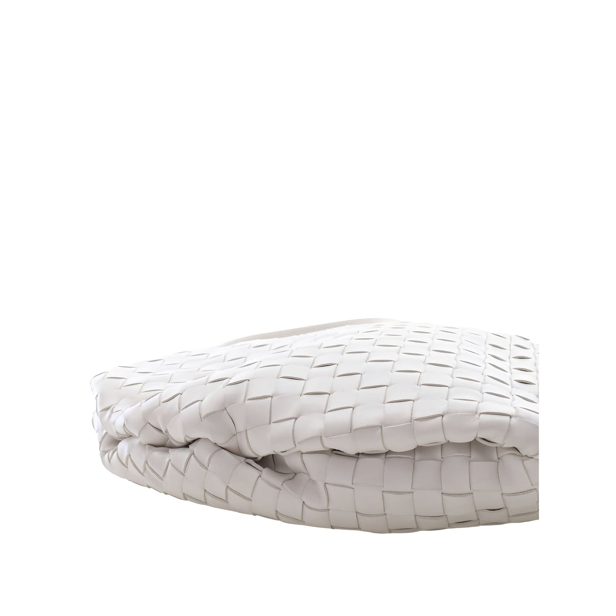 Bottega Veneta Small Nappa Intrecciato Bulb Satchel — White