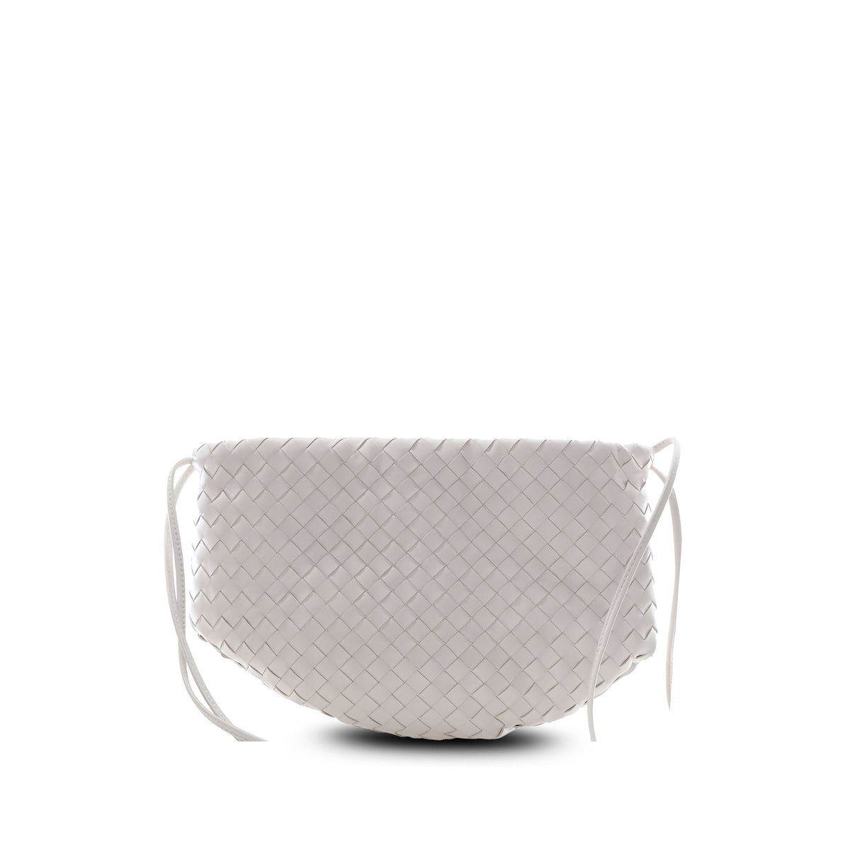 Bottega Veneta Small Nappa Intrecciato Bulb Satchel — White