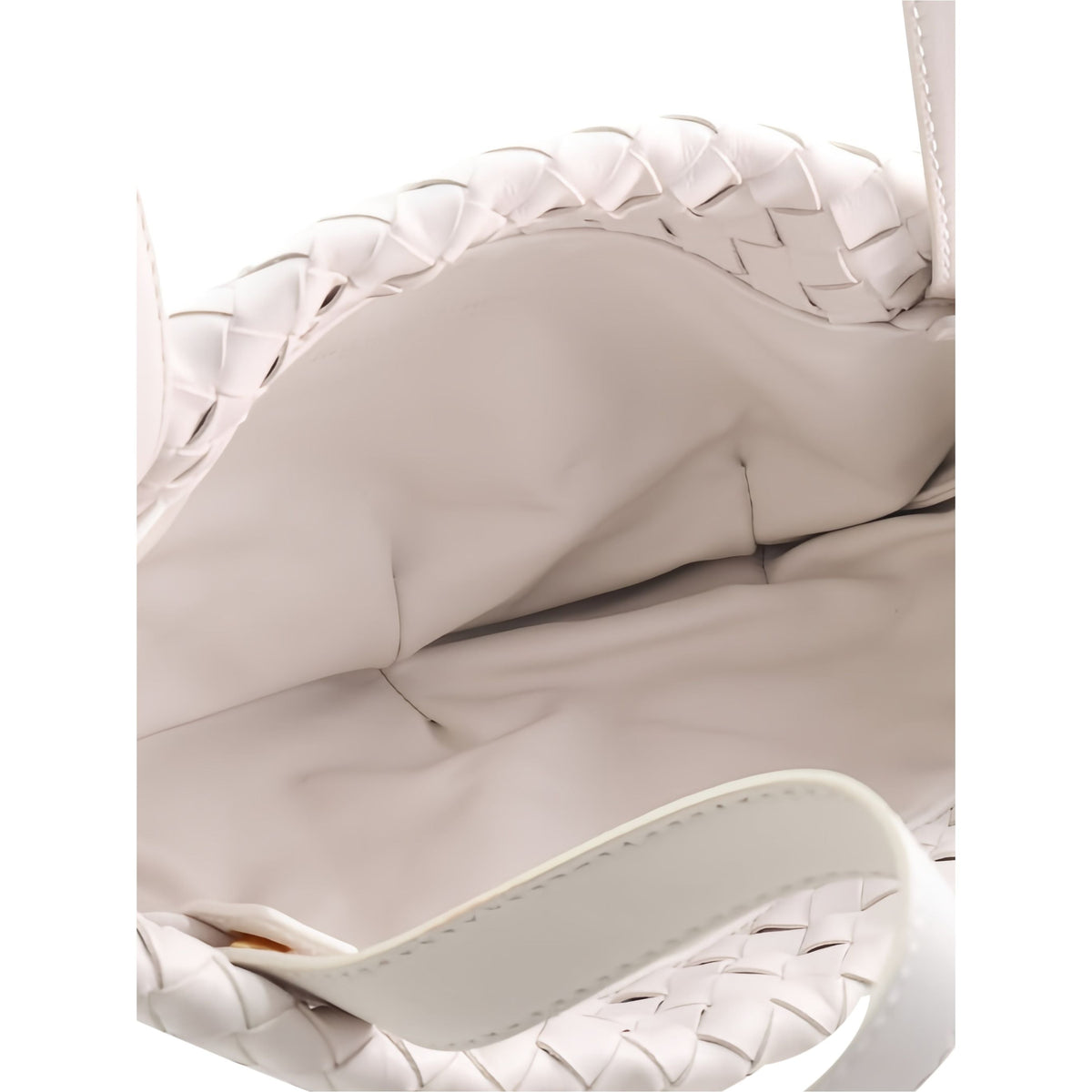 Bottega Veneta Small Nappa Intrecciato Bulb Satchel — White