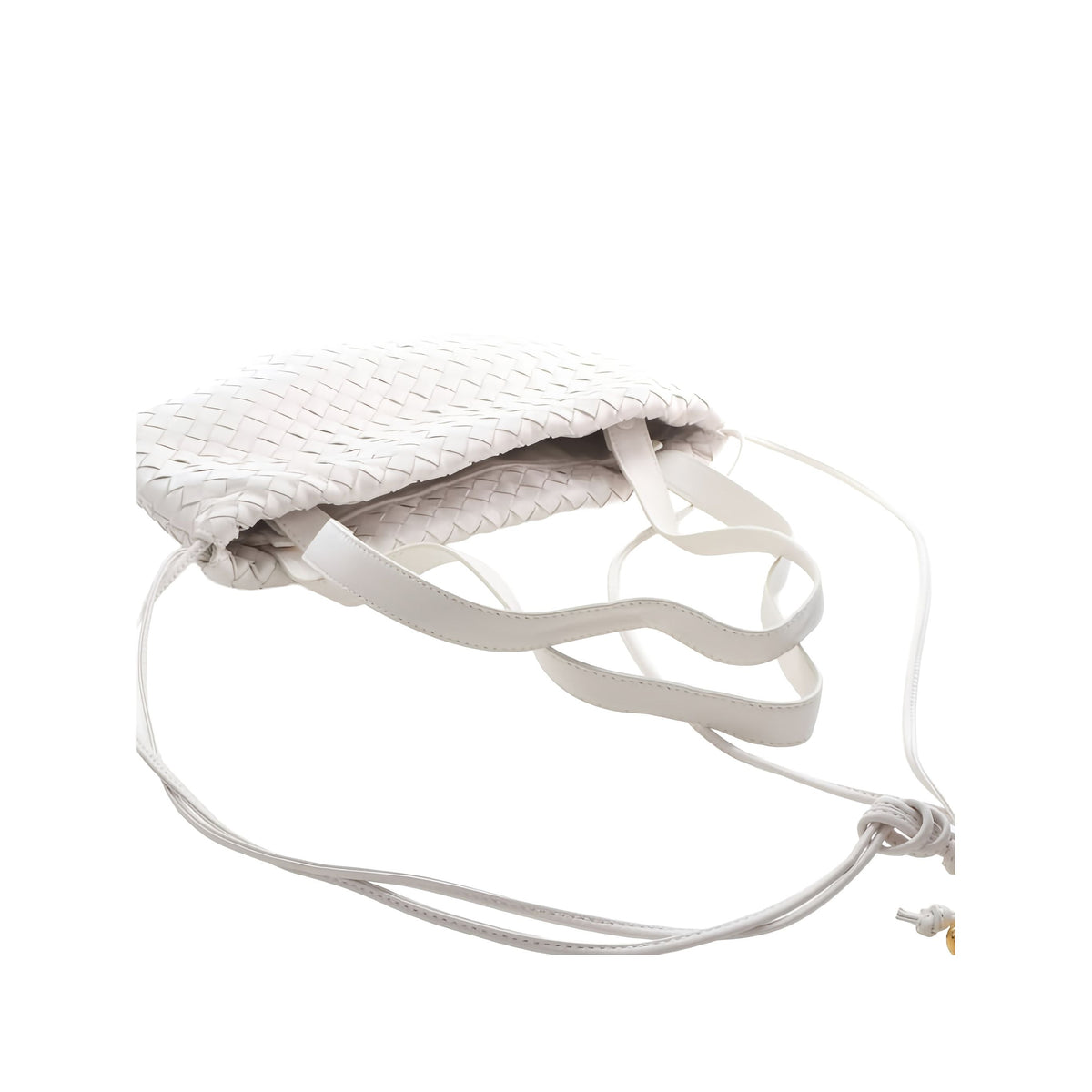 Bottega Veneta Small Nappa Intrecciato Bulb Satchel — White