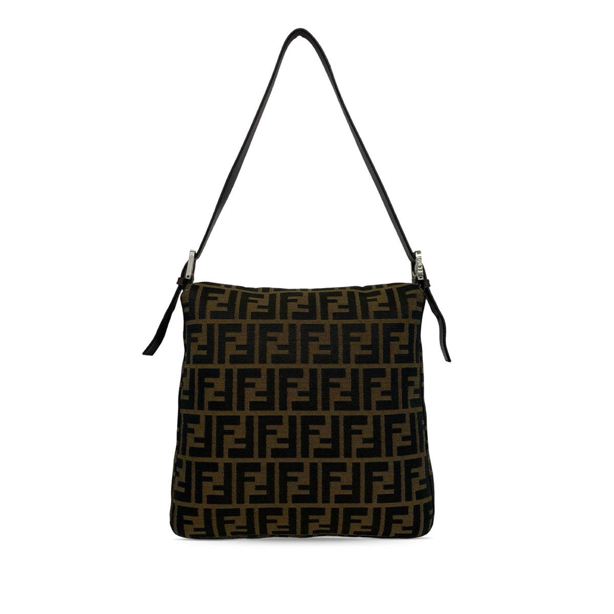 Fendi Zucca Canvas Shoulder Bag