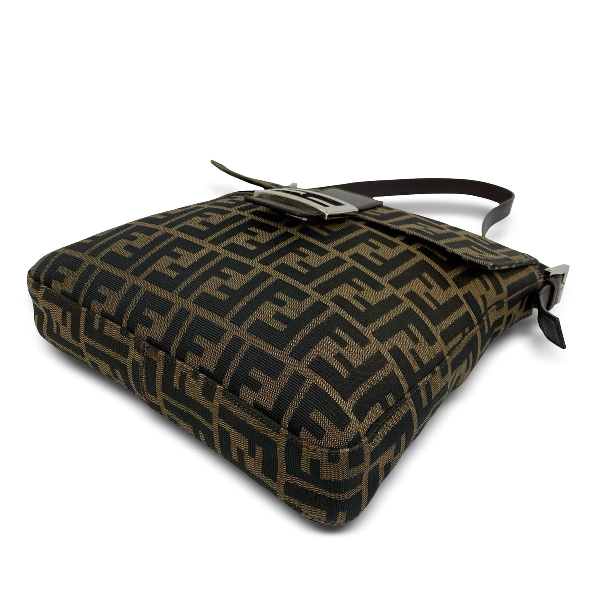 Fendi Zucca Canvas Shoulder Bag