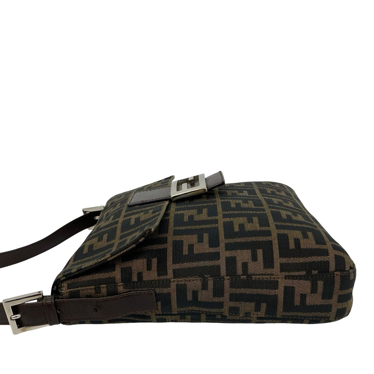 Fendi Zucca Canvas Shoulder Bag