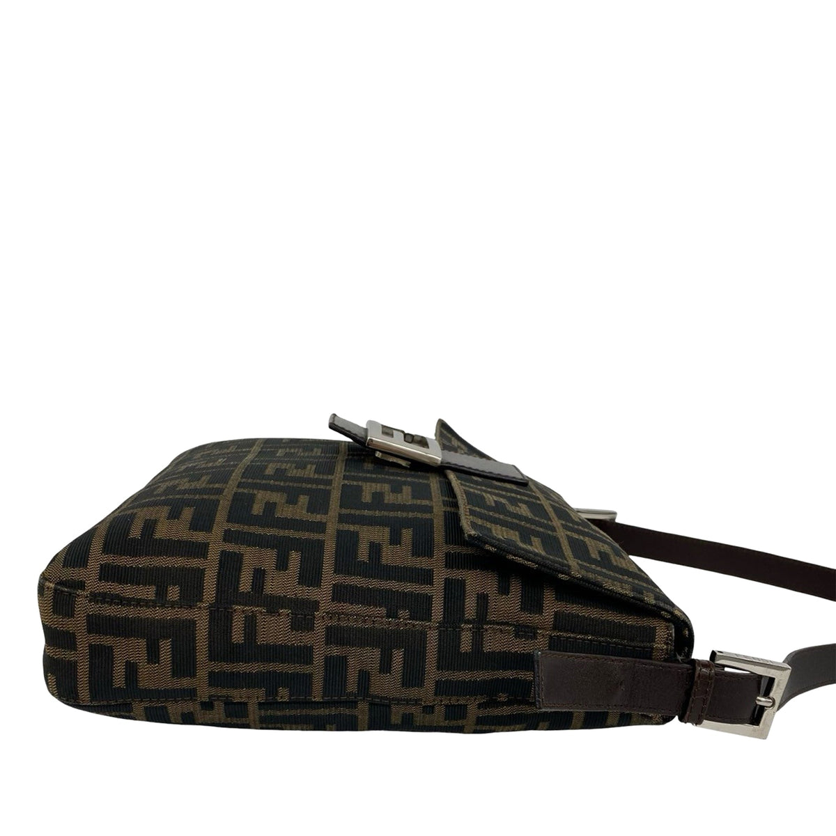 Fendi Zucca Canvas Shoulder Bag