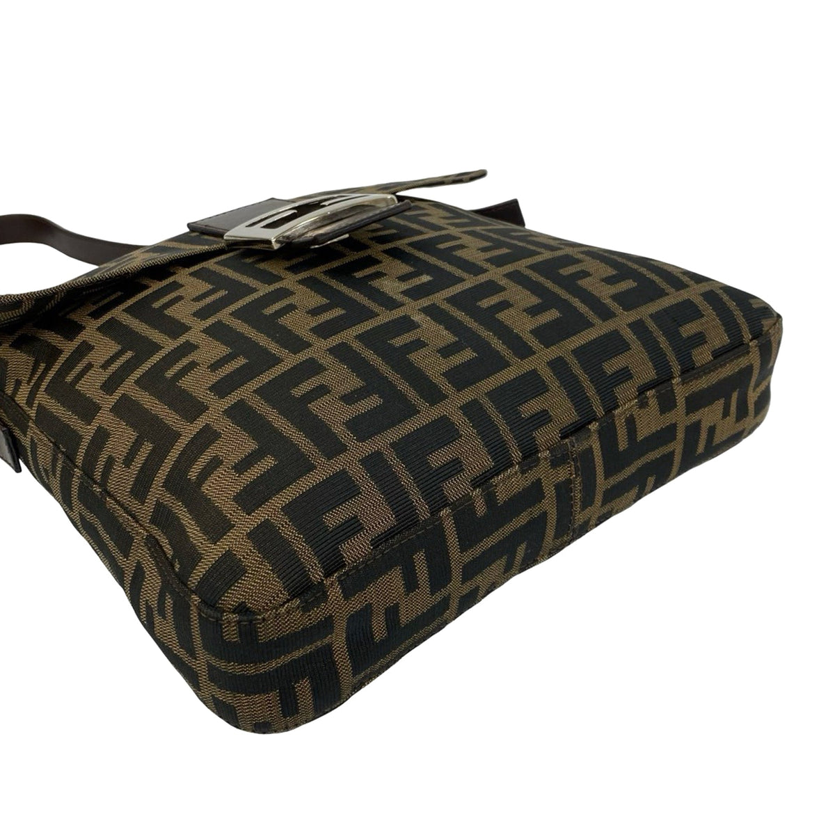 Fendi Zucca Canvas Shoulder Bag