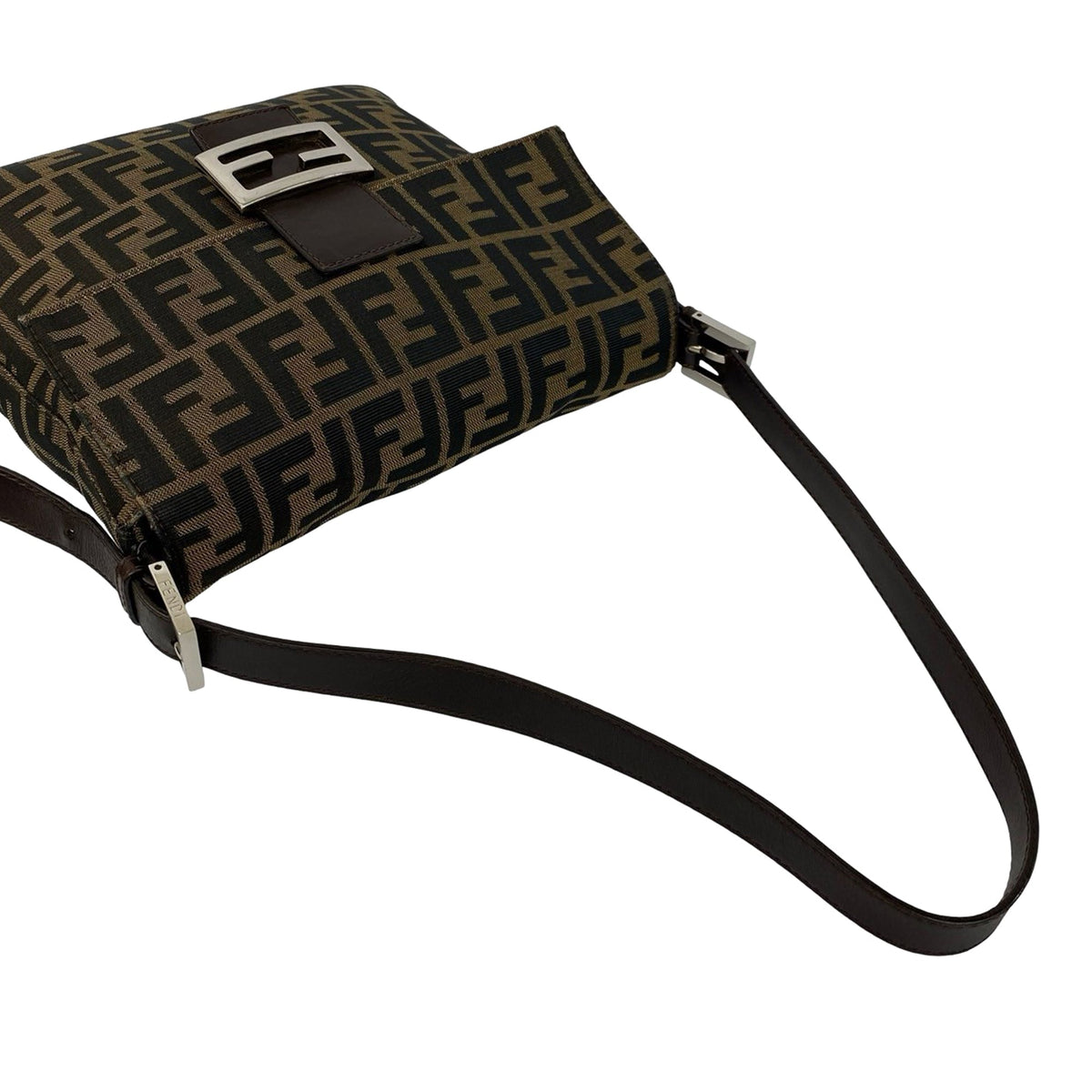 Fendi Zucca Canvas Shoulder Bag